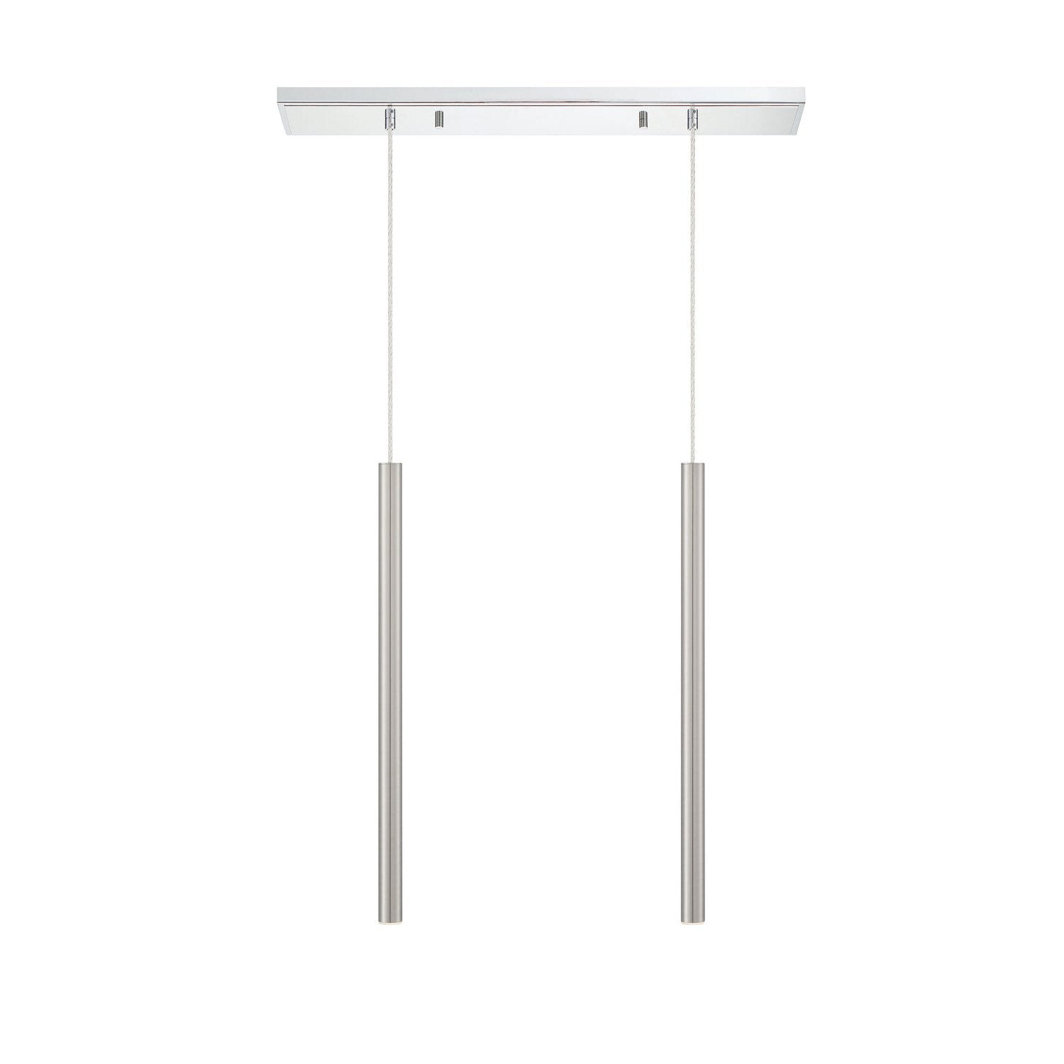 Z-Lite - 917MP24-BN-LED-2LCH - LED Linear Chandelier - Forest - Chrome