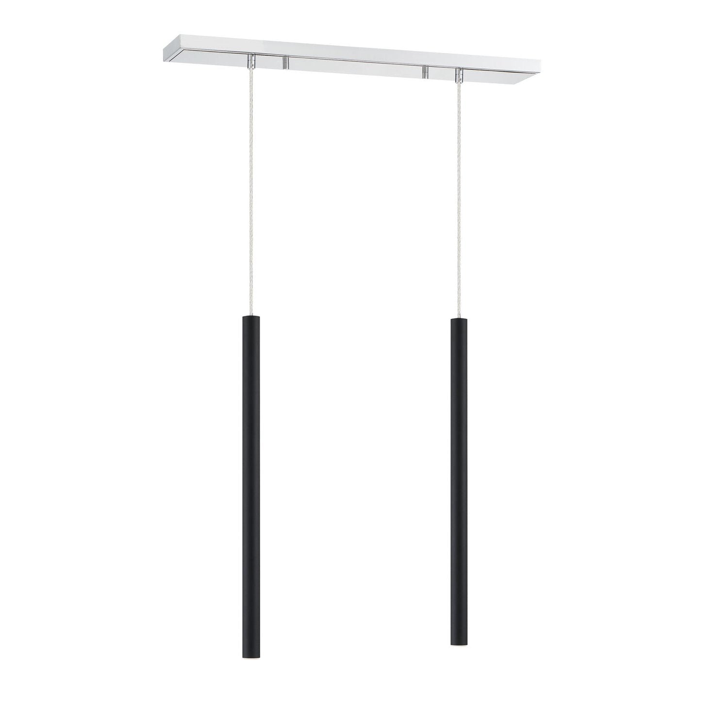 Z-Lite - 917MP24-MB-LED-2LCH - LED Linear Chandelier - Forest - Chrome