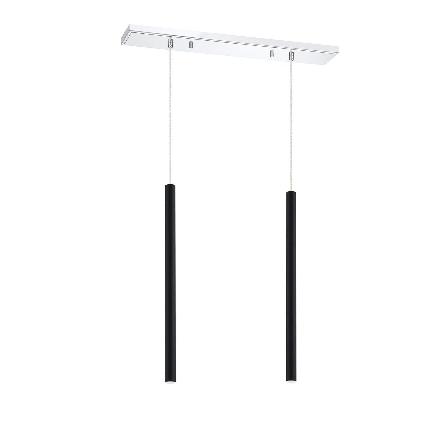 Z-Lite - 917MP24-MB-LED-2LCH - LED Linear Chandelier - Forest - Chrome