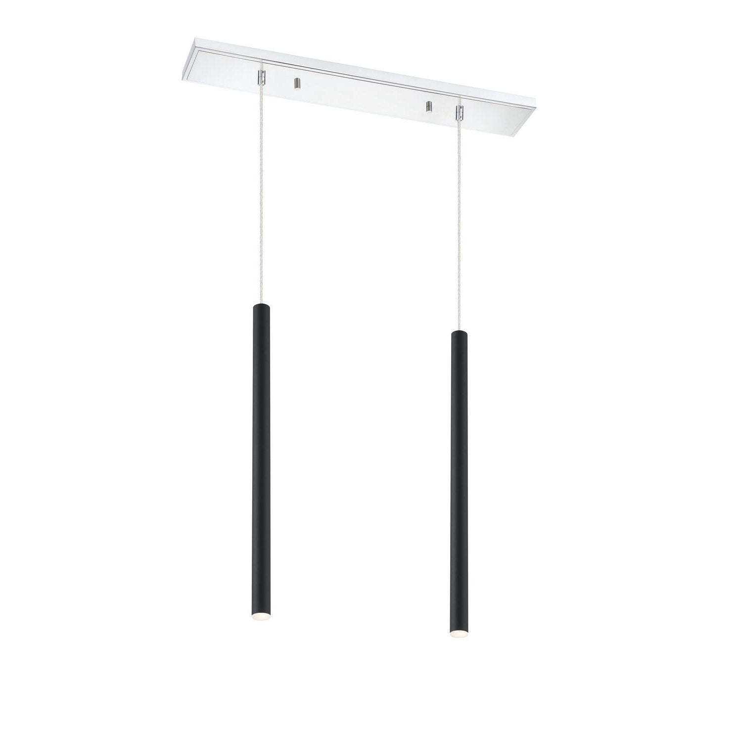 Z-Lite - 917MP24-MB-LED-2LCH - LED Linear Chandelier - Forest - Chrome