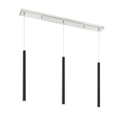 Z-Lite - 917MP24-MB-LED-3LBN - LED Linear Chandelier - Forest - Brushed Nickel