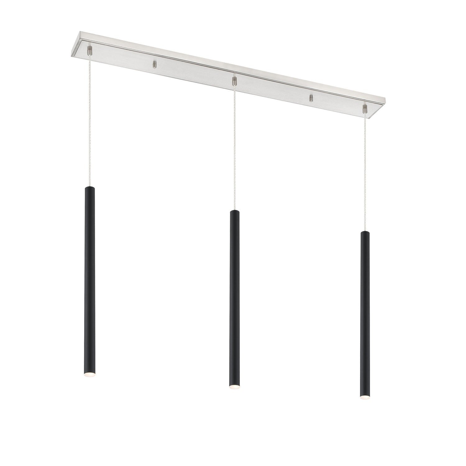 Z-Lite - 917MP24-MB-LED-3LBN - LED Linear Chandelier - Forest - Brushed Nickel