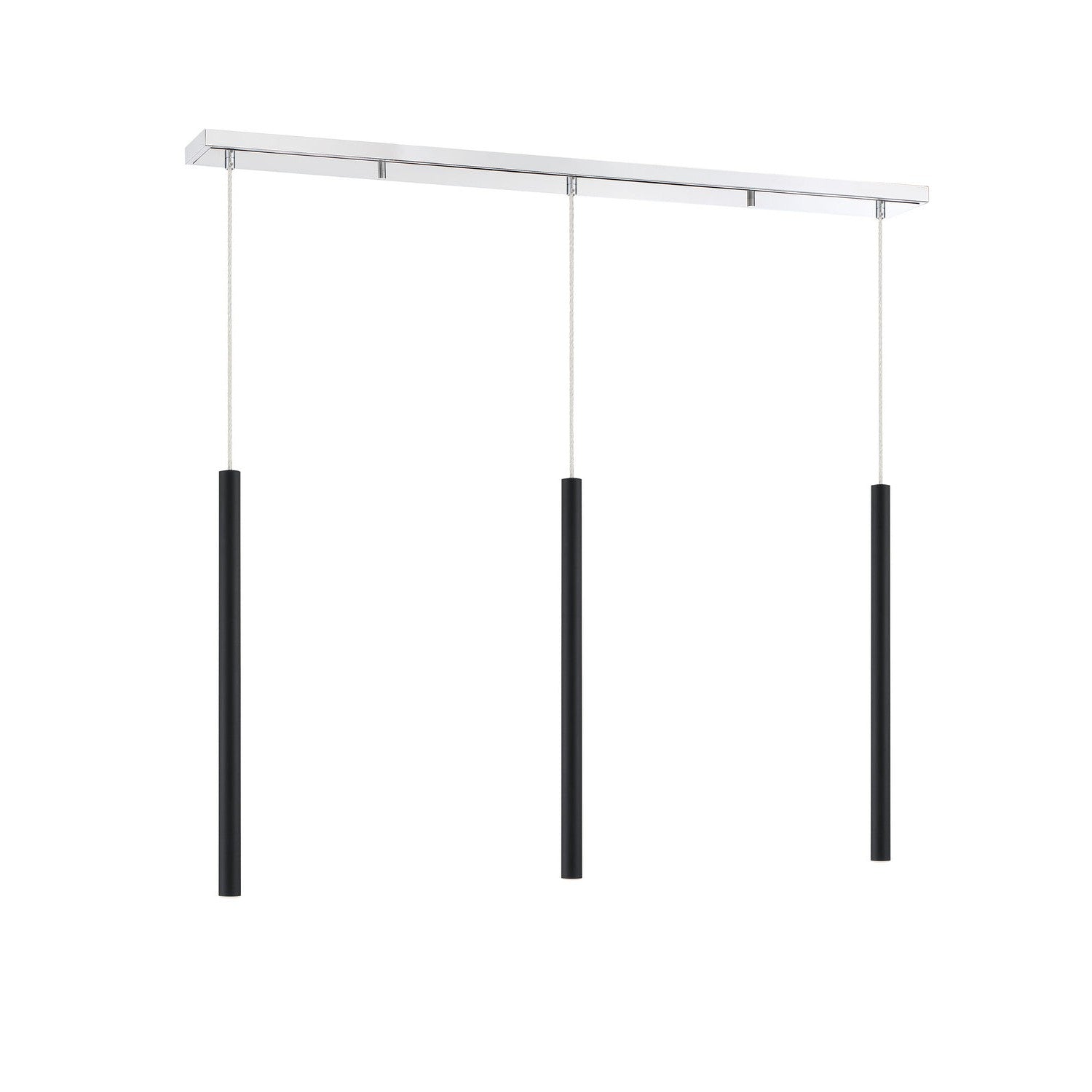 Z-Lite - 917MP24-MB-LED-3LCH - LED Linear Chandelier - Forest - Chrome