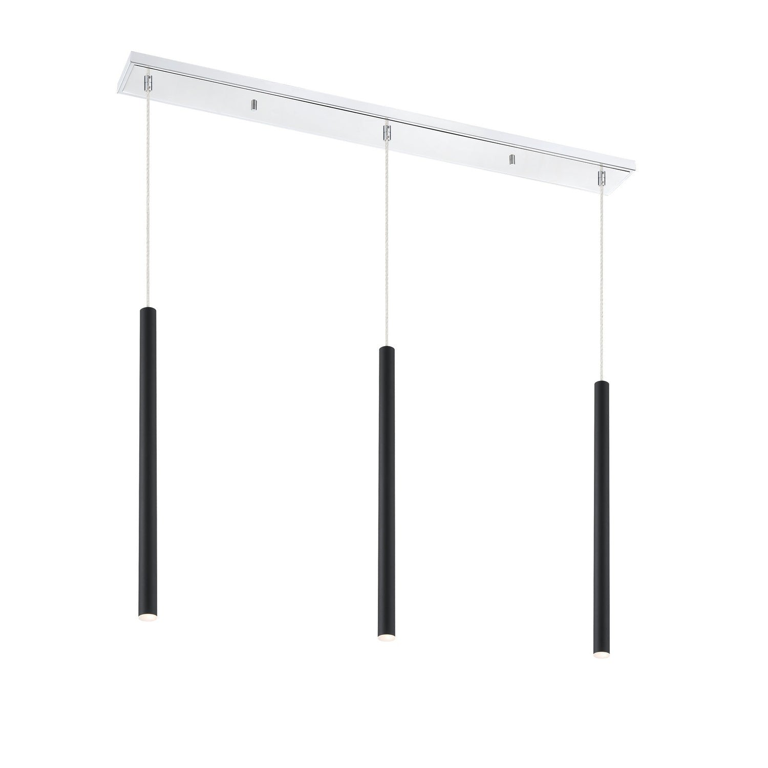 Z-Lite - 917MP24-MB-LED-3LCH - LED Linear Chandelier - Forest - Chrome