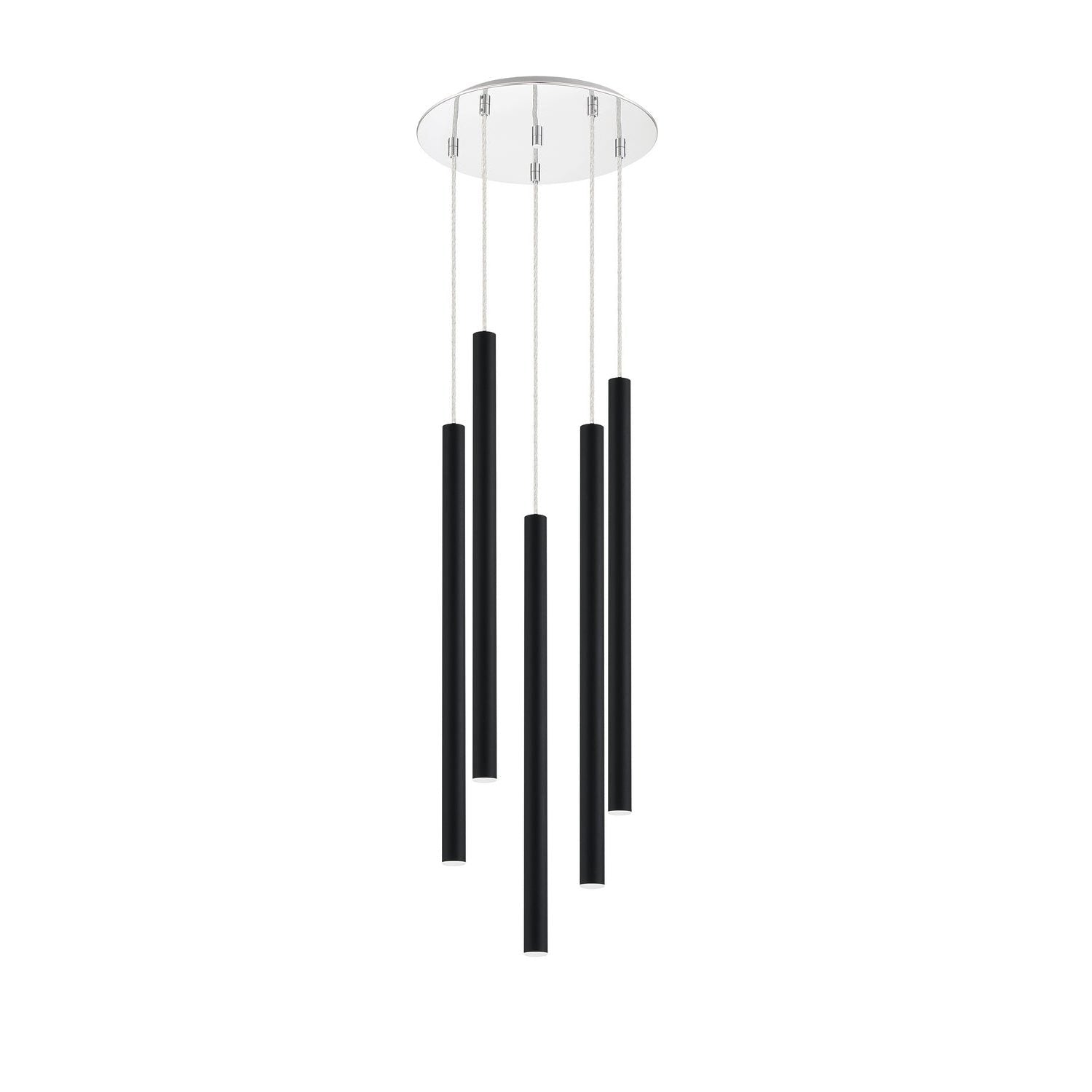 Z-Lite - 917MP24-MB-LED-5RCH - LED Chandelier - Forest - Chrome