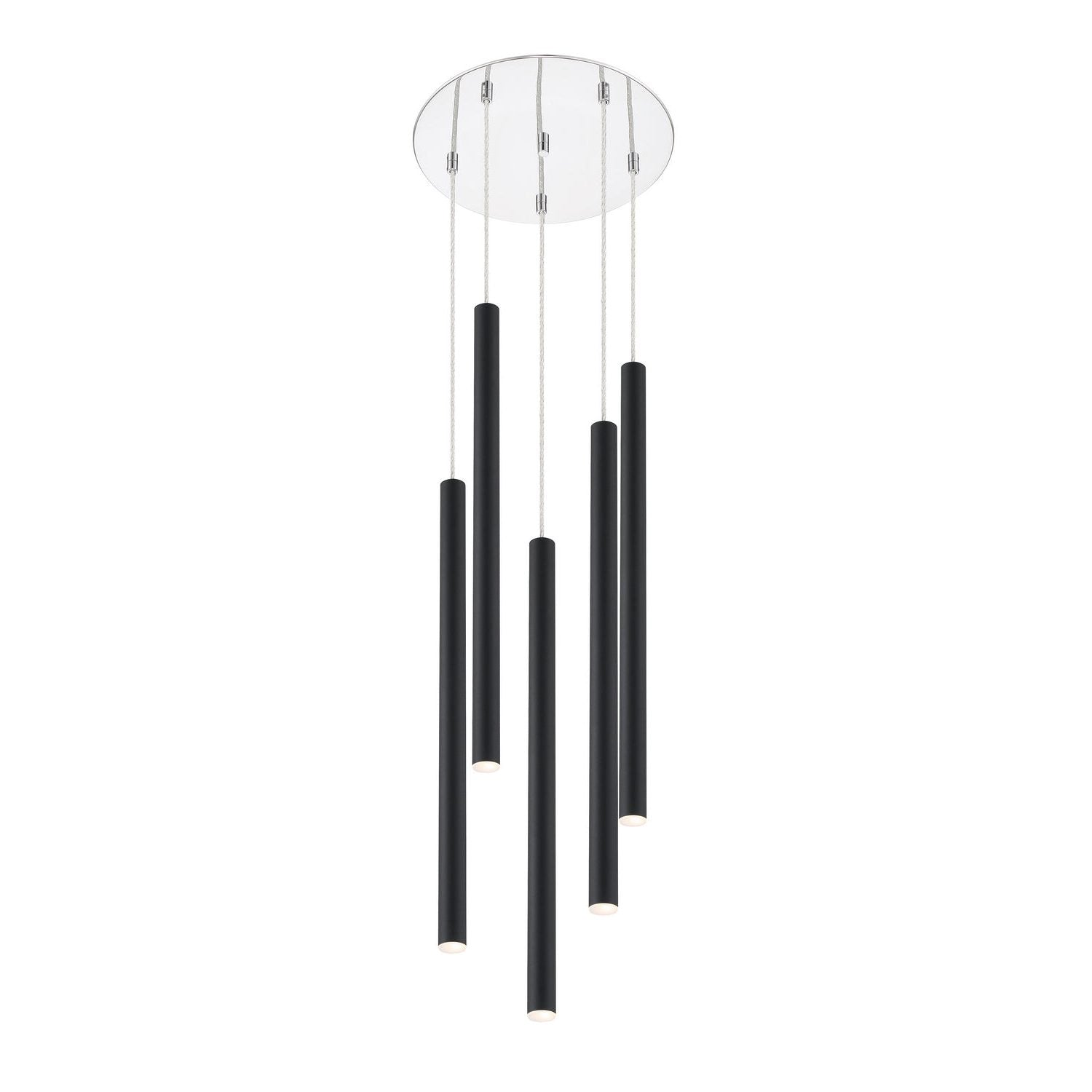 Z-Lite - 917MP24-MB-LED-5RCH - LED Chandelier - Forest - Chrome