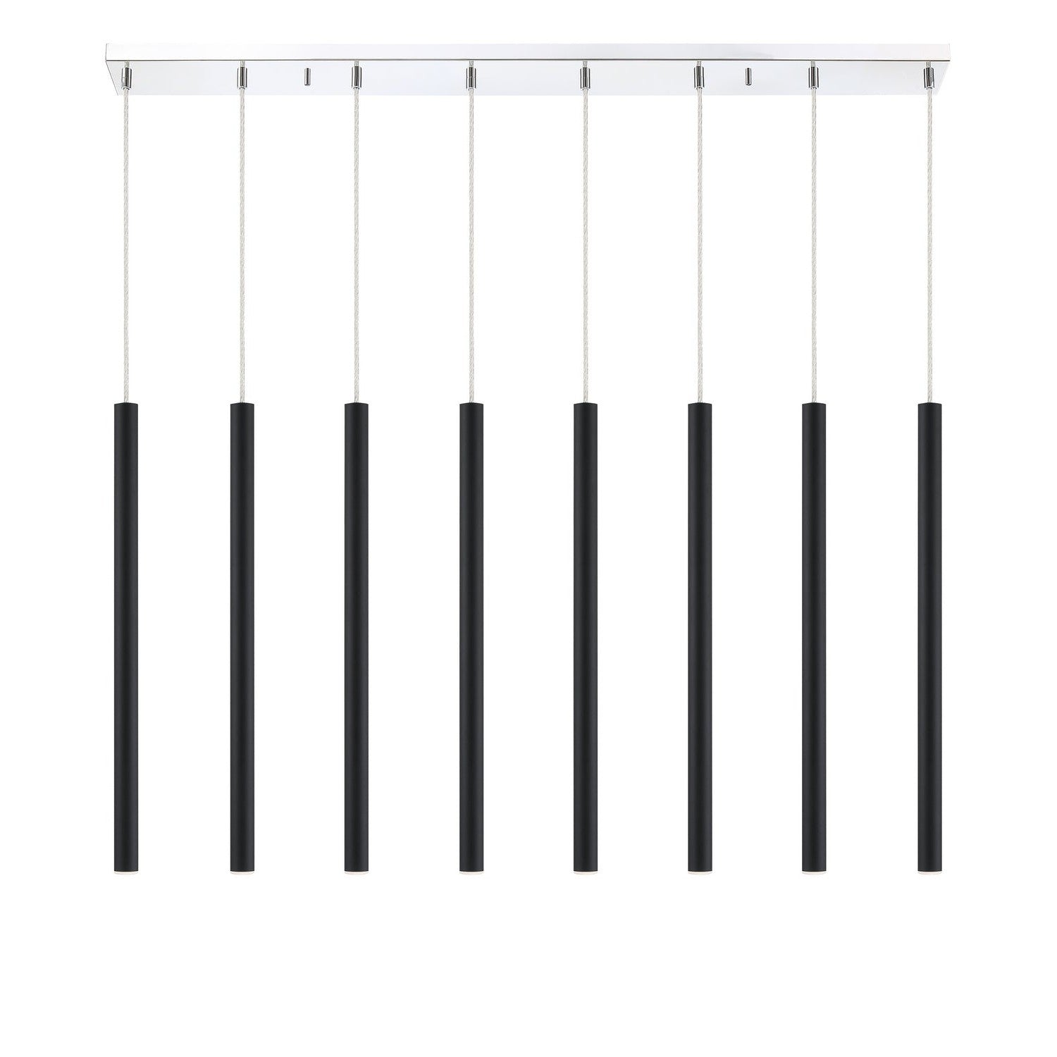 Z-Lite - 917MP24-MB-LED-8LCH - LED Linear Chandelier - Forest - Chrome
