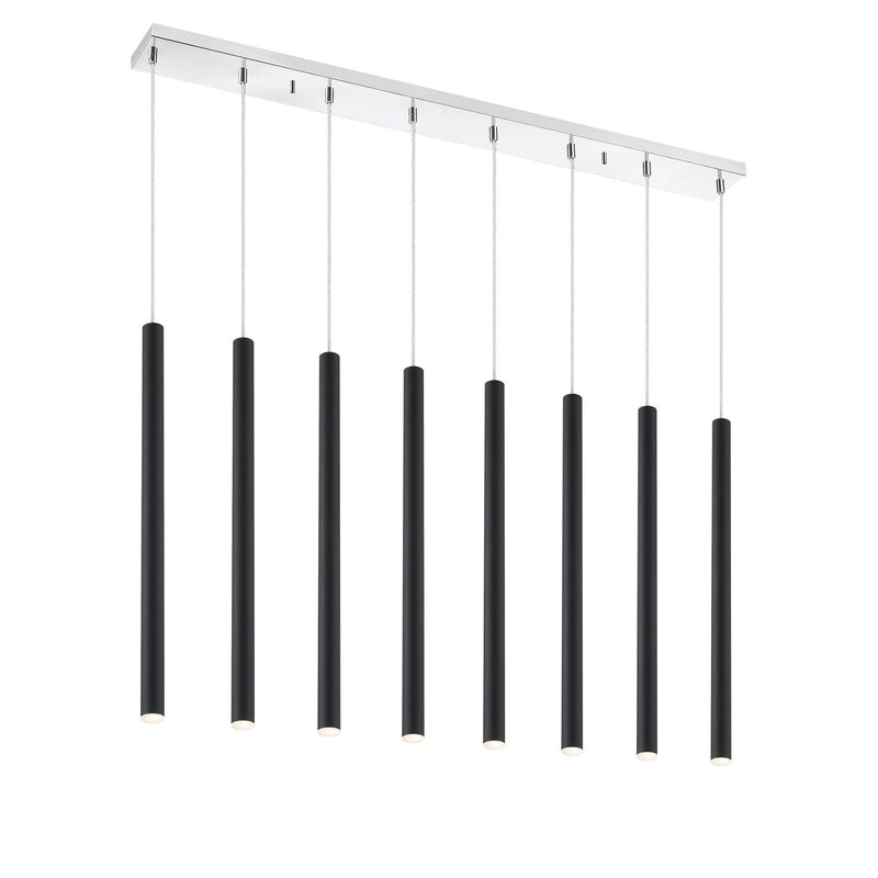 Z-Lite - 917MP24-MB-LED-8LCH - LED Linear Chandelier - Forest - Chrome