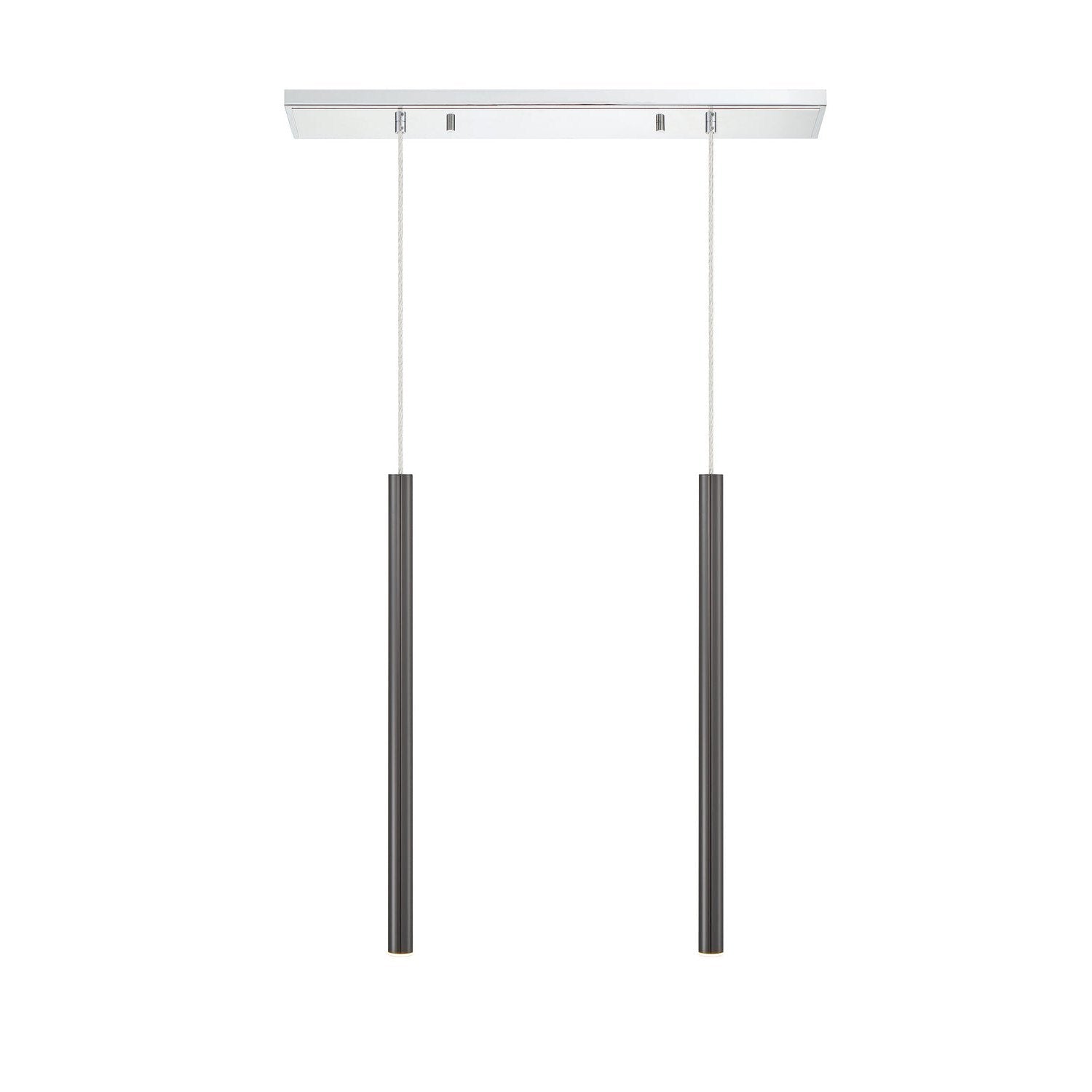 Z-Lite - 917MP24-PBL-LED-2LCH - LED Linear Chandelier - Forest - Chrome
