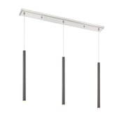 Z-Lite - 917MP24-PBL-LED-3LBN - LED Linear Chandelier - Forest - Brushed Nickel