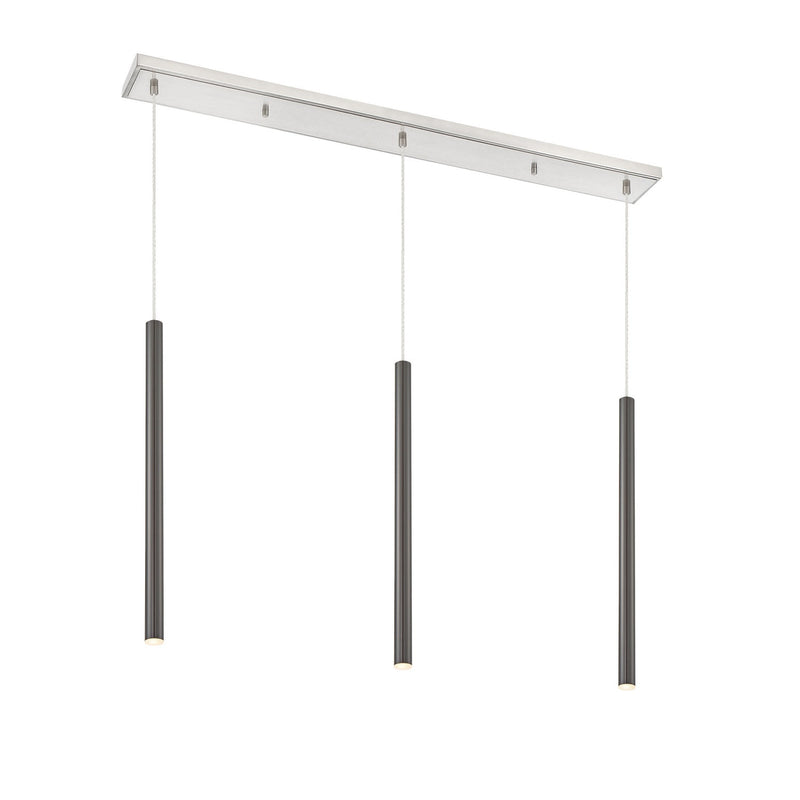 Z-Lite - 917MP24-PBL-LED-3LBN - LED Linear Chandelier - Forest - Brushed Nickel