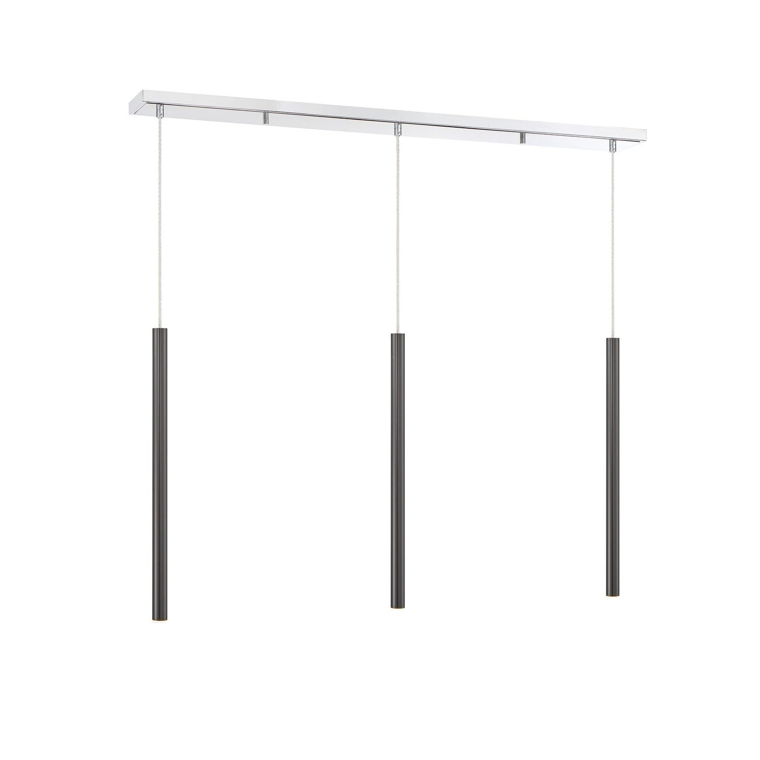 Z-Lite - 917MP24-PBL-LED-3LCH - LED Linear Chandelier - Forest - Chrome