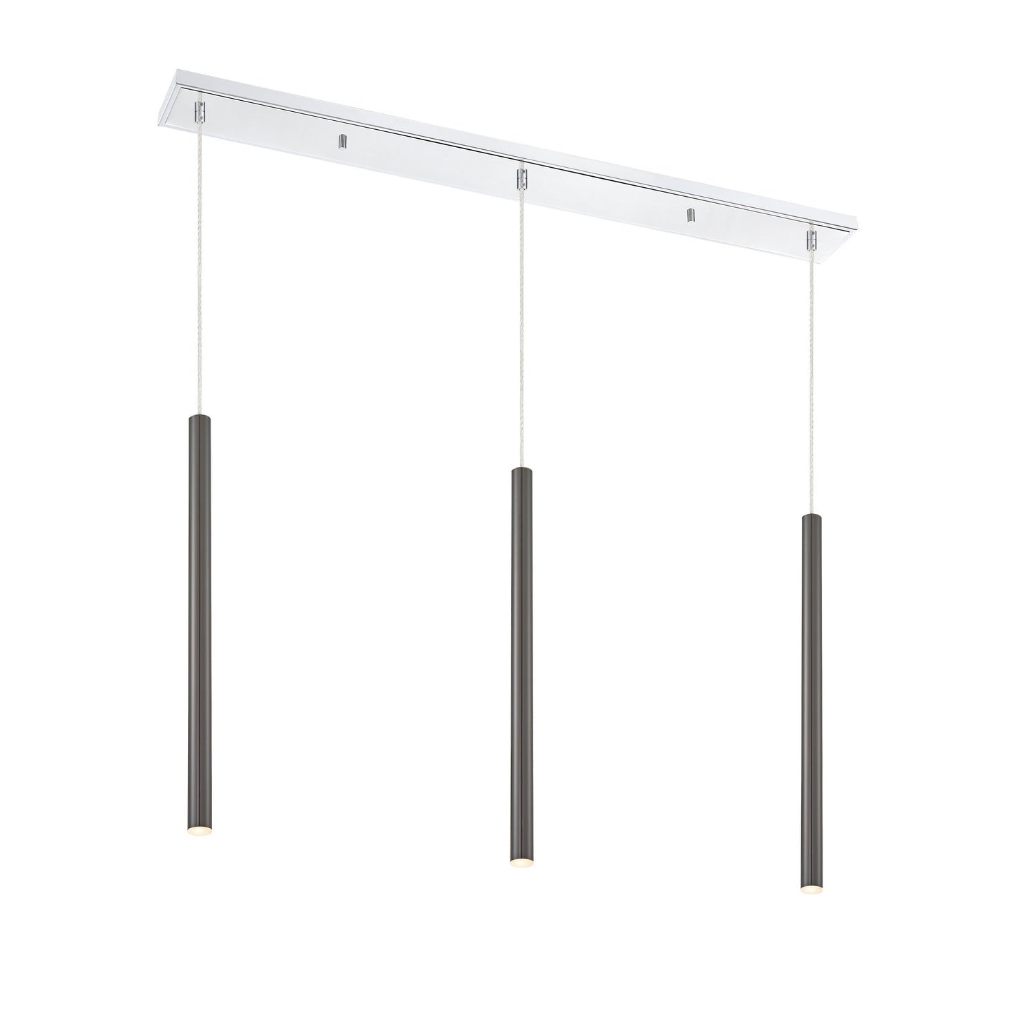 Z-Lite - 917MP24-PBL-LED-3LCH - LED Linear Chandelier - Forest - Chrome