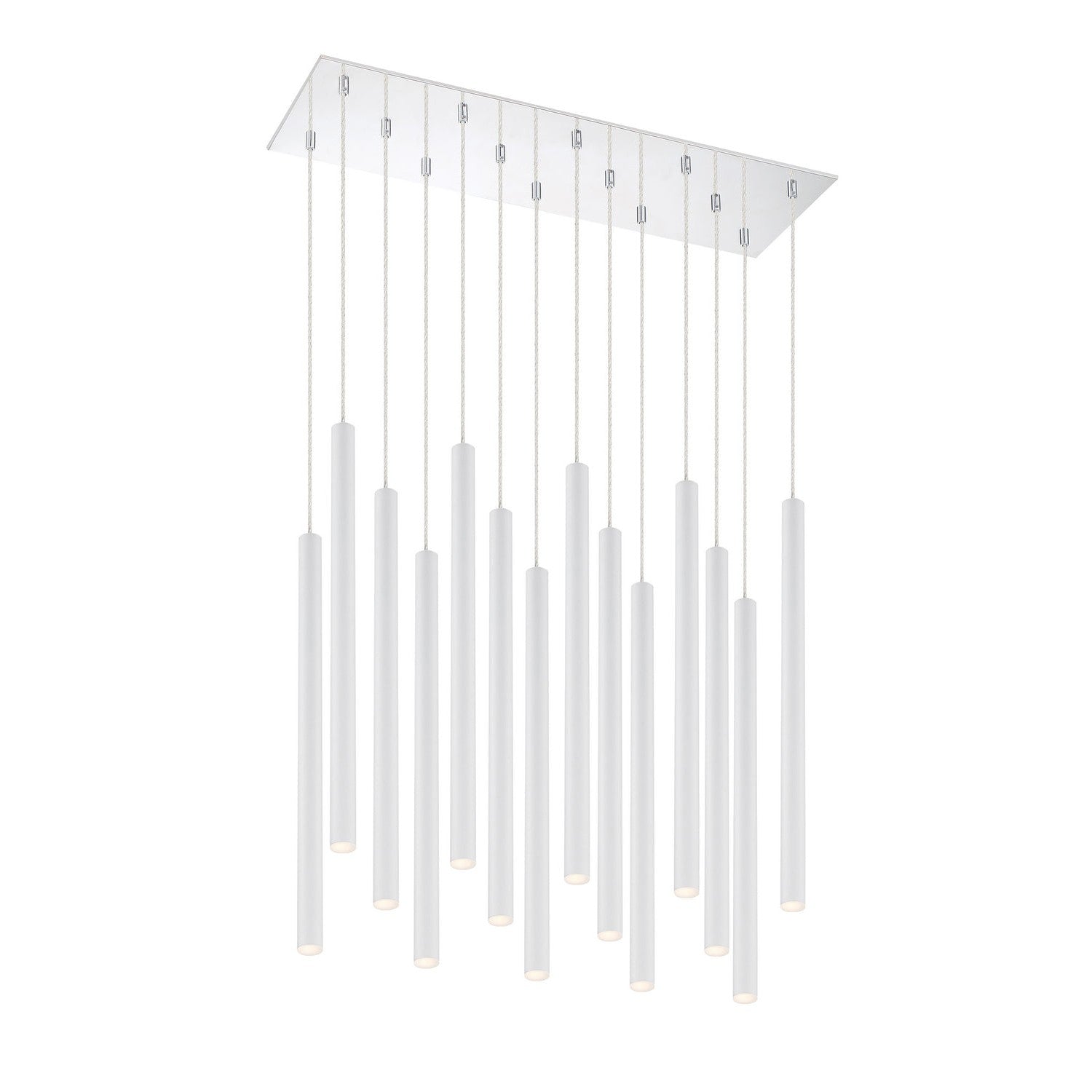 Z-Lite - 917MP24-WH-LED-14LCH - LED Chandelier - Forest - Chrome