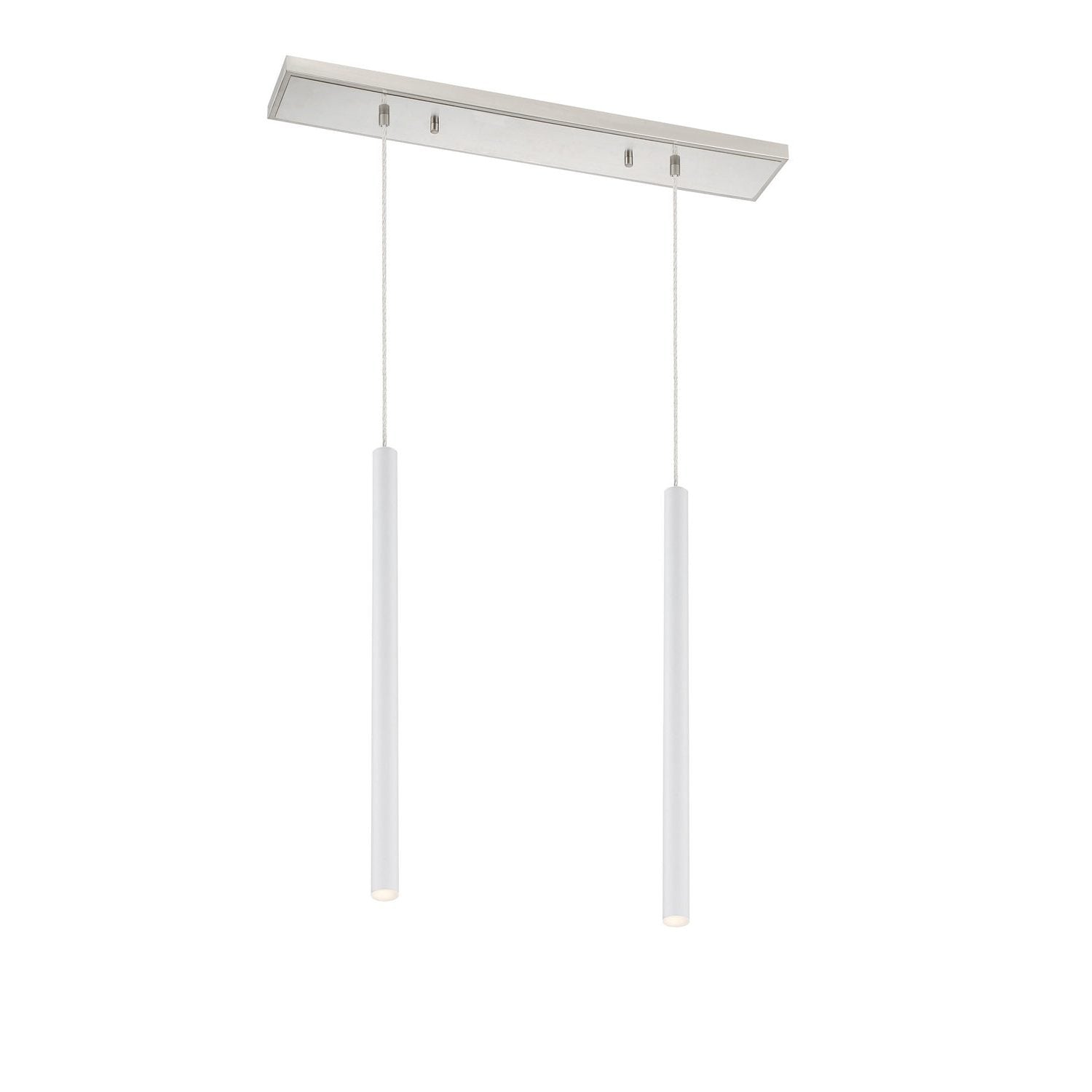 Z-Lite - 917MP24-WH-LED-2LBN - LED Linear Chandelier - Forest - Brushed Nickel
