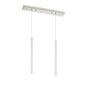 Z-Lite - 917MP24-WH-LED-2LBN - LED Linear Chandelier - Forest - Brushed Nickel