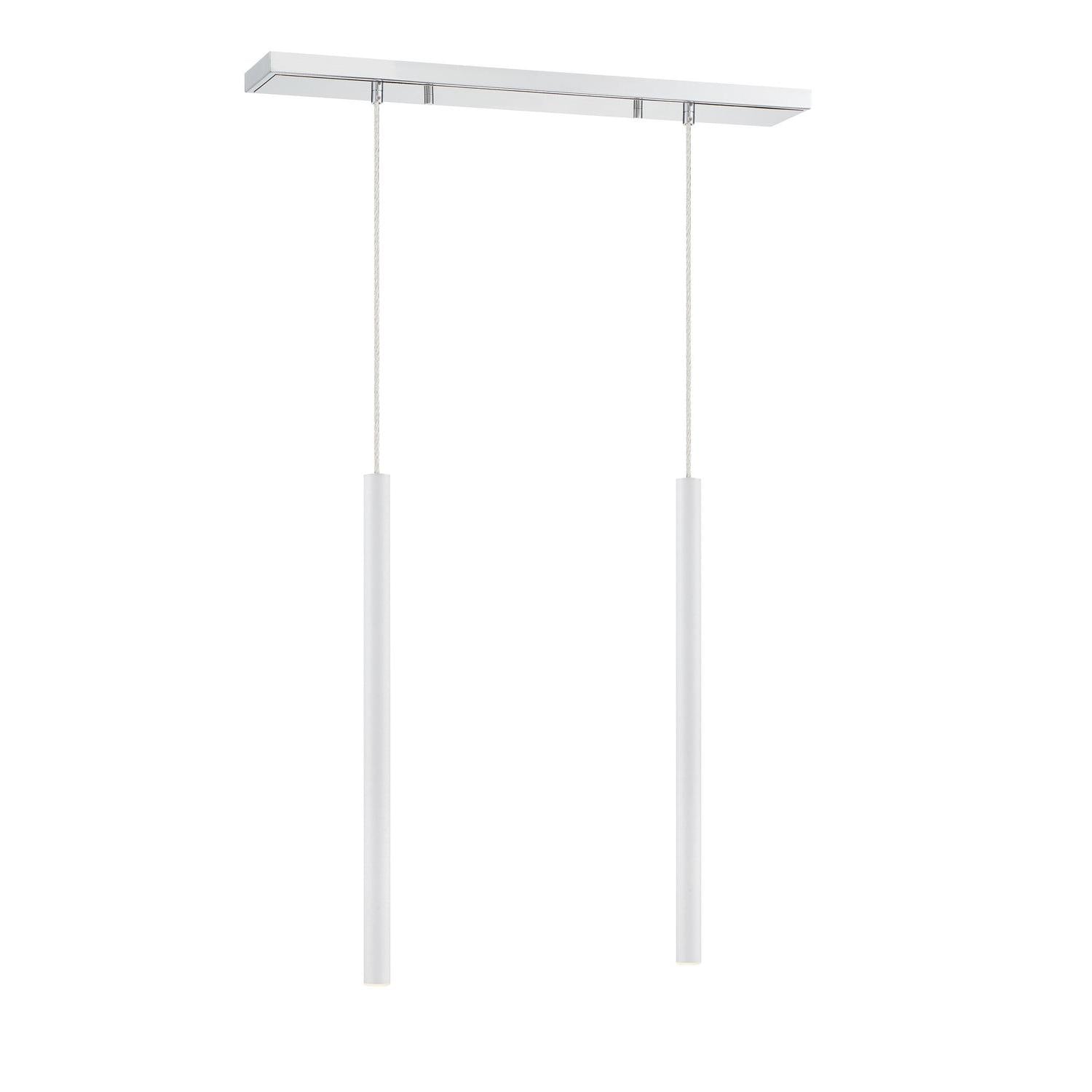 Z-Lite - 917MP24-WH-LED-2LCH - LED Linear Chandelier - Forest - Chrome