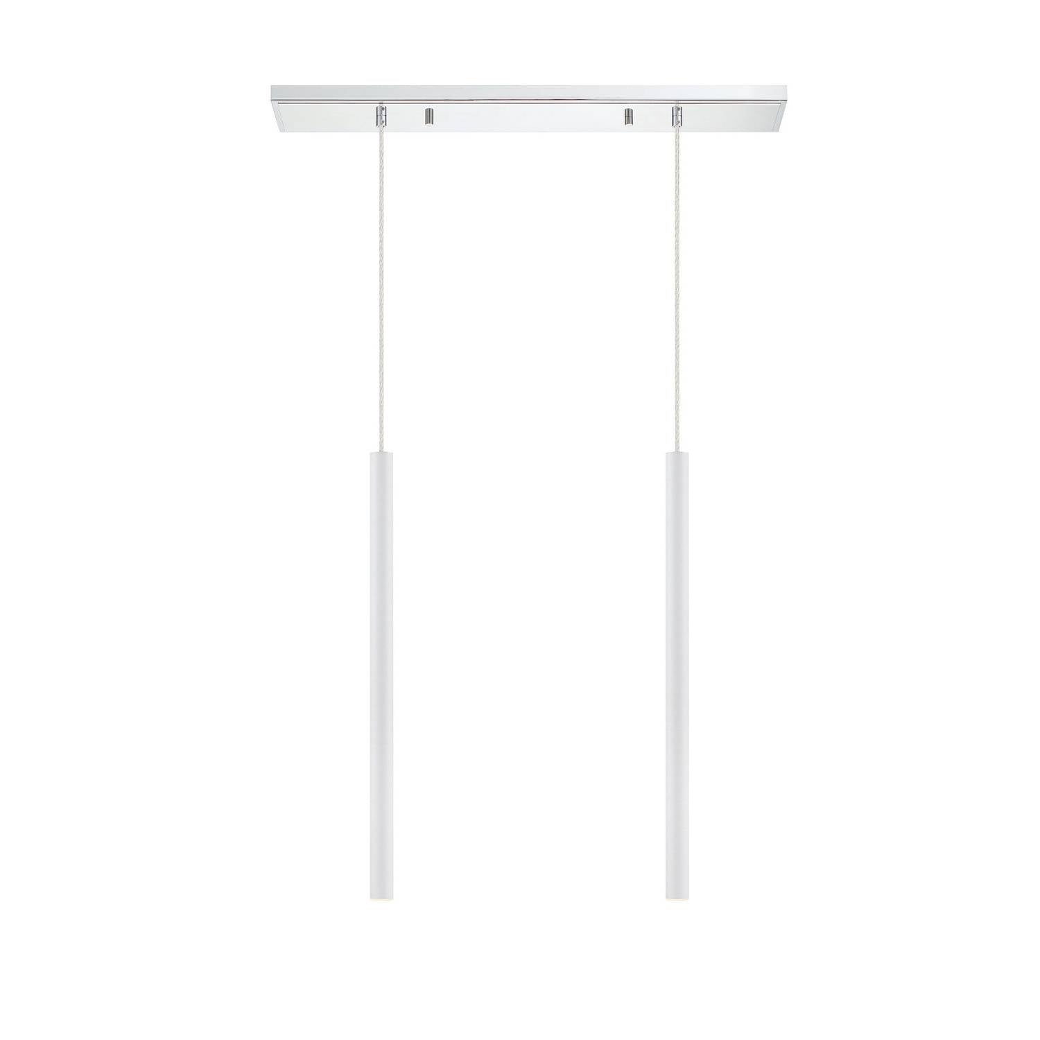 Z-Lite - 917MP24-WH-LED-2LCH - LED Linear Chandelier - Forest - Chrome