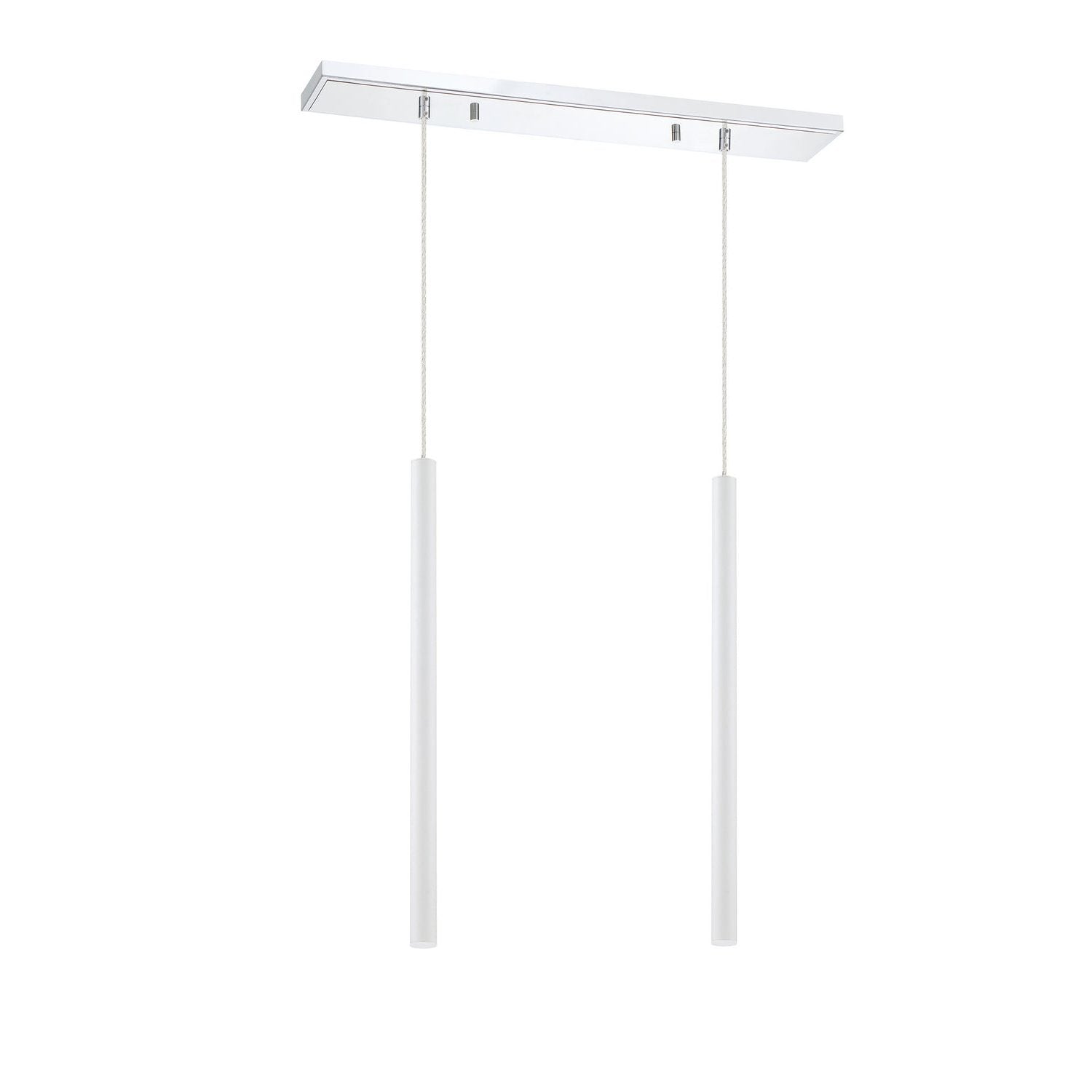 Z-Lite - 917MP24-WH-LED-2LCH - LED Linear Chandelier - Forest - Chrome