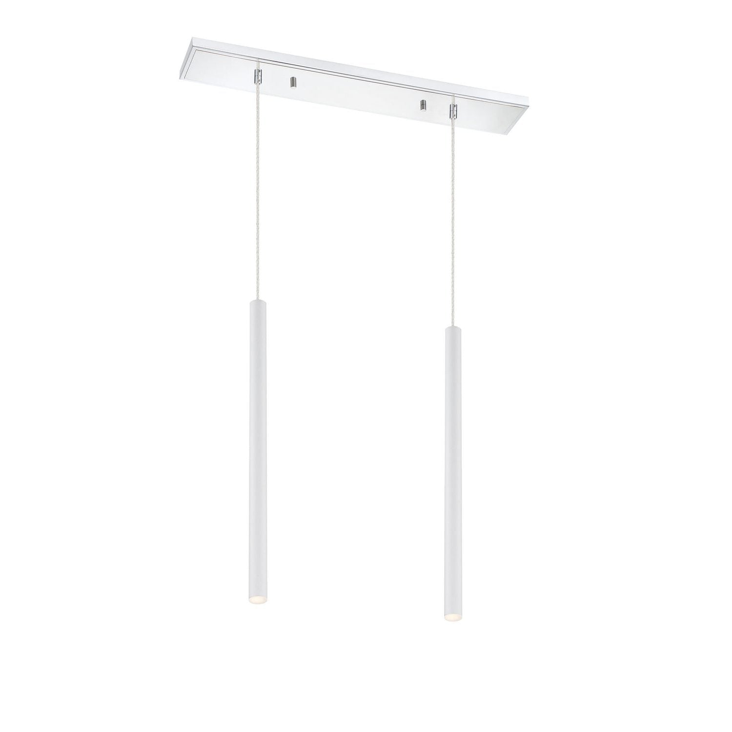 Z-Lite - 917MP24-WH-LED-2LCH - LED Linear Chandelier - Forest - Chrome