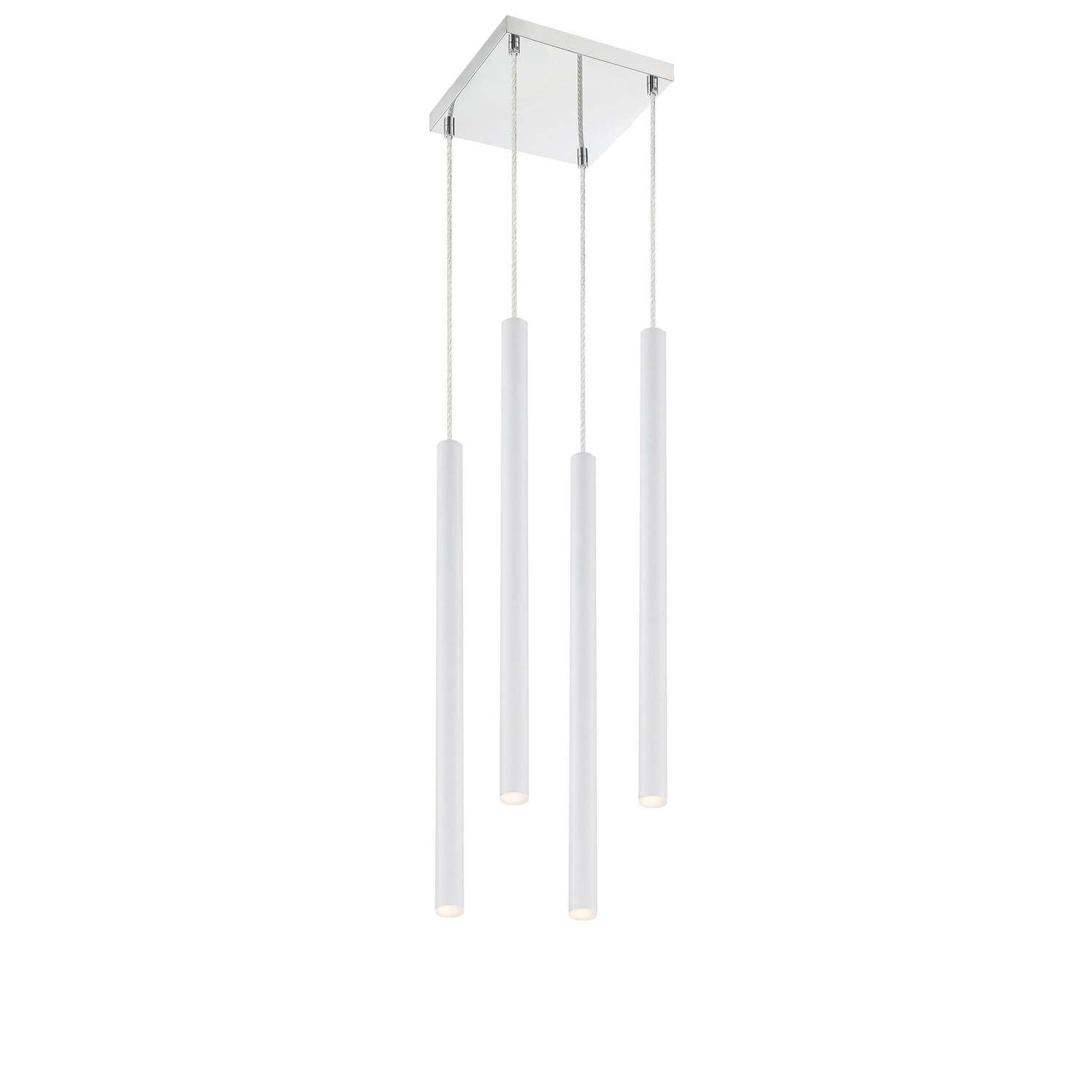 Z-Lite - 917MP24-WH-LED-4SCH - LED Chandelier - Forest - Chrome