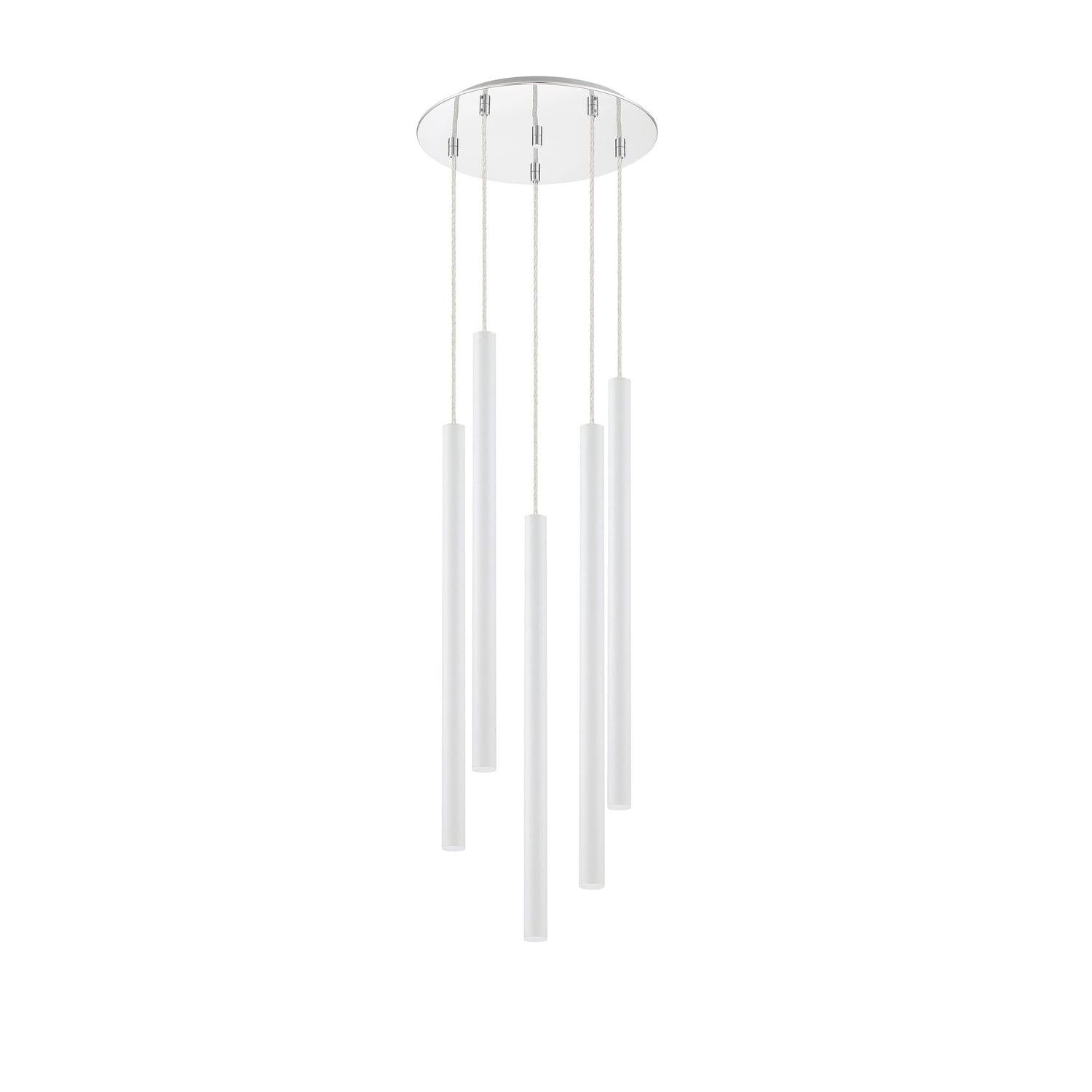 Z-Lite - 917MP24-WH-LED-5RCH - LED Chandelier - Forest - Chrome