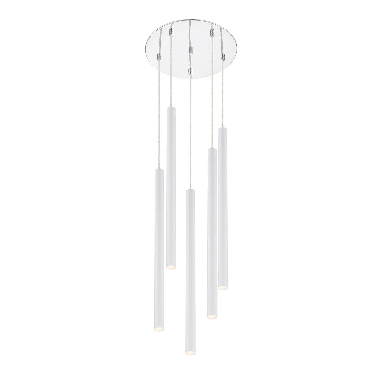 Z-Lite - 917MP24-WH-LED-5RCH - LED Chandelier - Forest - Chrome