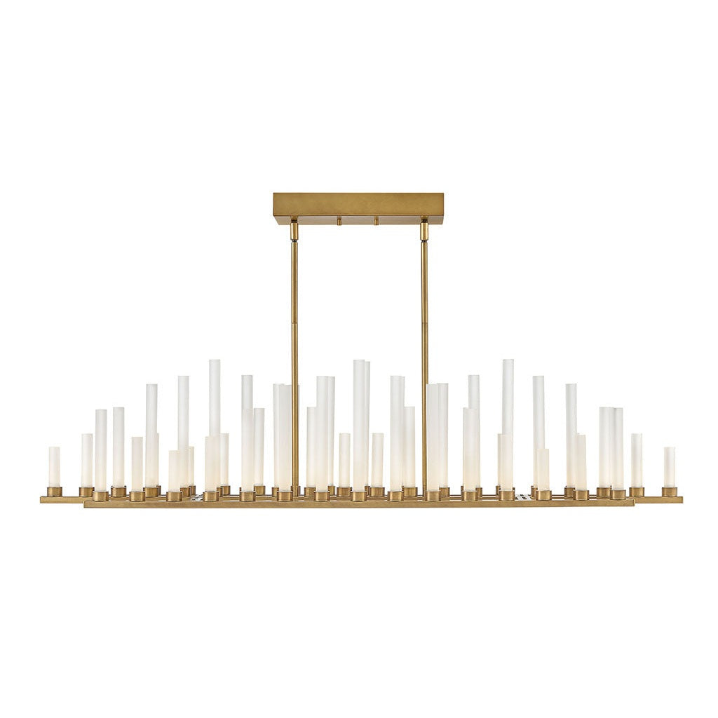 Fredrick Ramond - FR46108HBR - LED Linear Pendant - Trinity - Heritage Brass