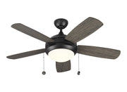 Generation Lighting - 5DIC44AGPD-V1 - 44" Ceiling Fan - Discus - Aged Pewter