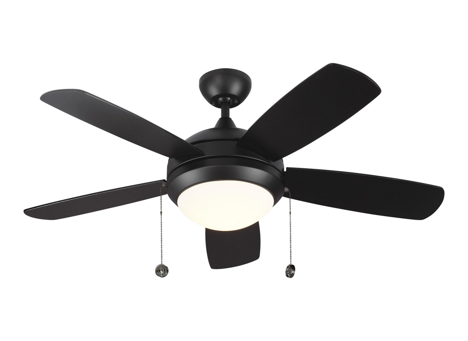 Generation Lighting - 5DIC44BKD-V1 - 44" Ceiling Fan - Discus - Matte Black