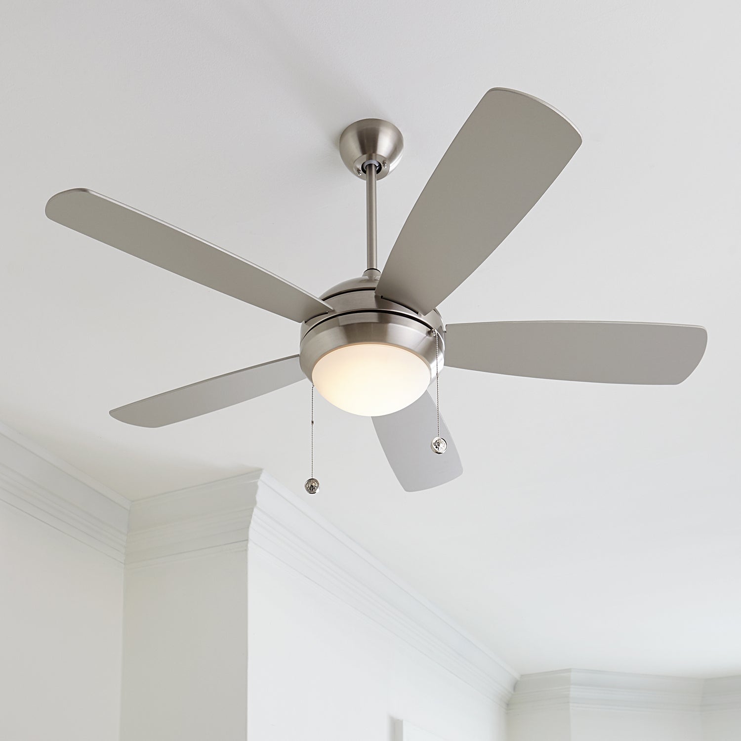 Generation Lighting - 5DIC52BSD-V1 - 52" Ceiling Fan - Discus - Brushed Steel