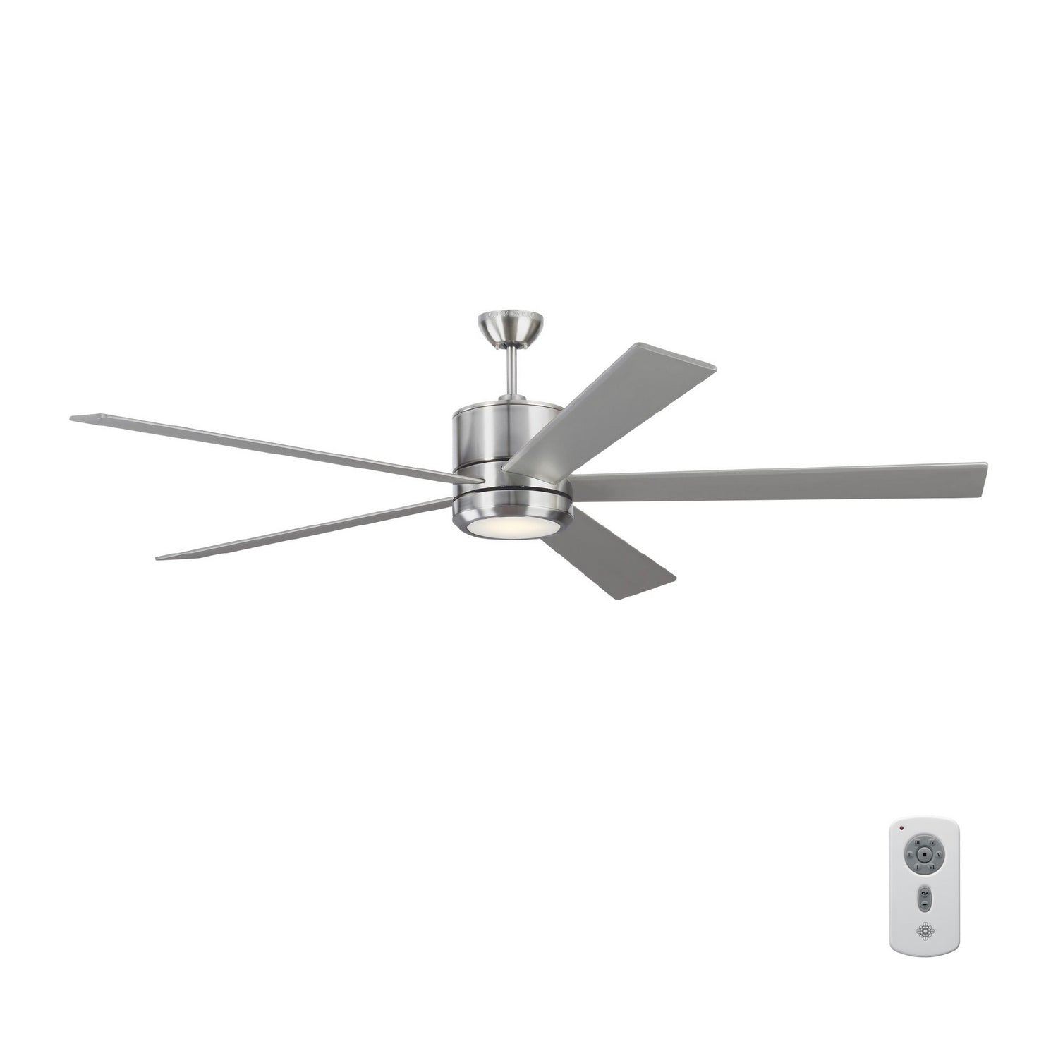 Generation Lighting - 5VMR72BSD - 72" Ceiling Fan - Vision - Brushed Steel