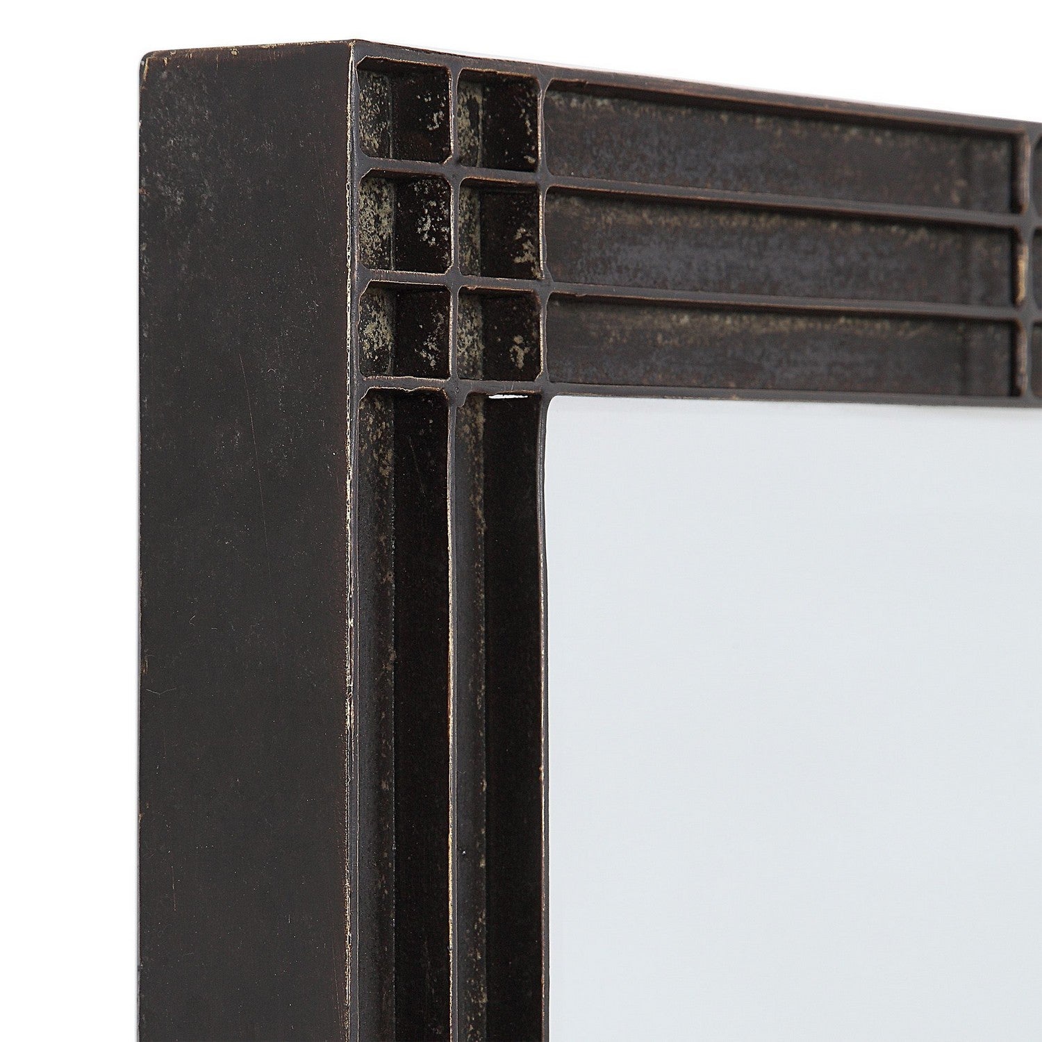 Uttermost - 09485 - Mirror - Gower - Rustic Aged Black