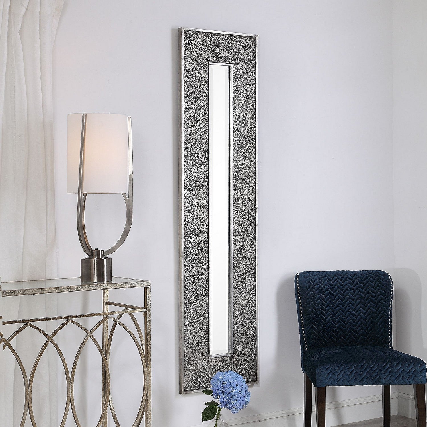Uttermost - 09528 - Mirror - Bannon - Metallic Silver Leaf