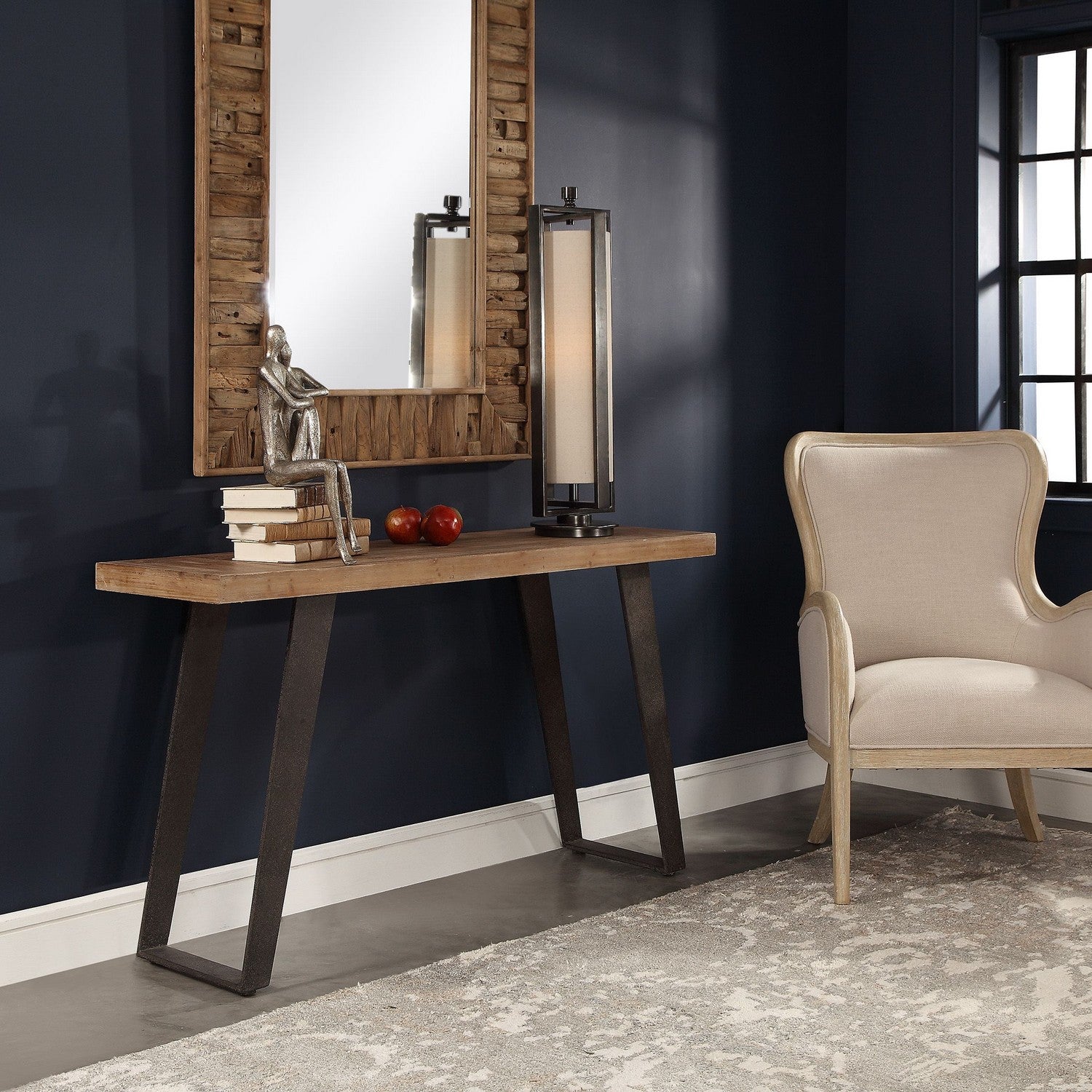 Uttermost - 24877 - Console Table - Freddy - Aged Black