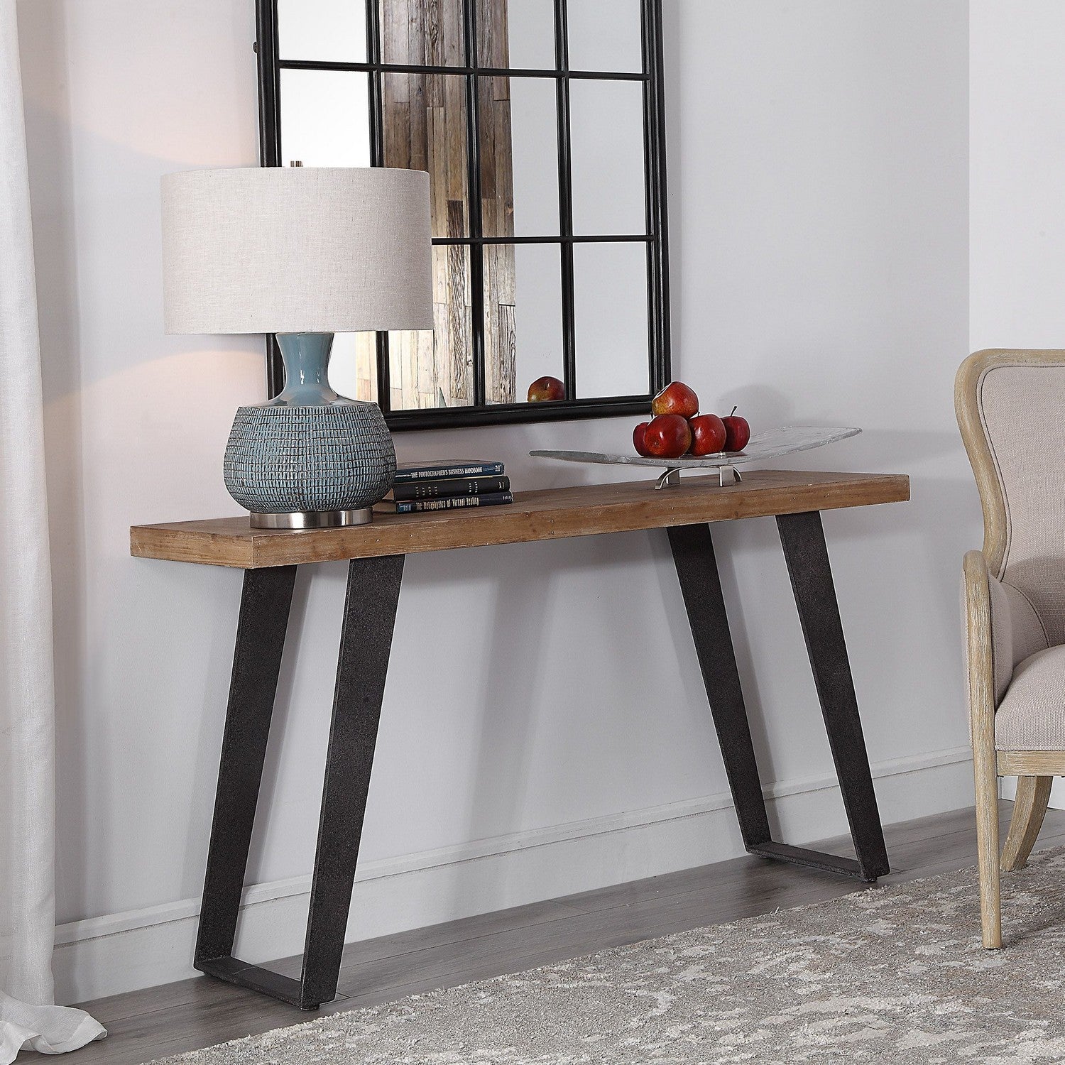 Uttermost - 24877 - Console Table - Freddy - Aged Black