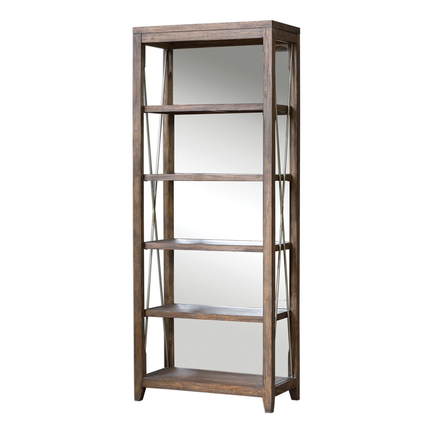 Uttermost - 25434 - Etagere - Delancey - Antique Pewter