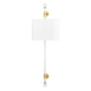 Hudson Valley - 6122-AGB - Two Light Wall Sconce - Wertham - Aged Brass