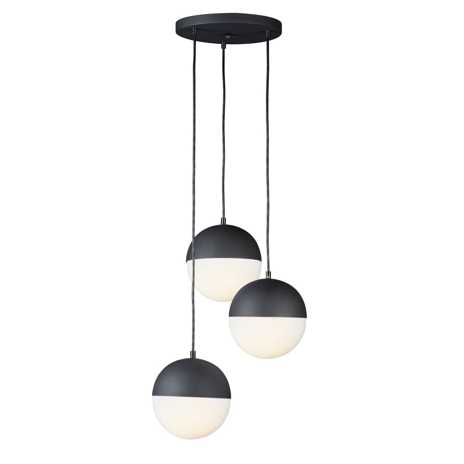ET2 - E20364-92BK - LED Pendant - Half Moon - Black