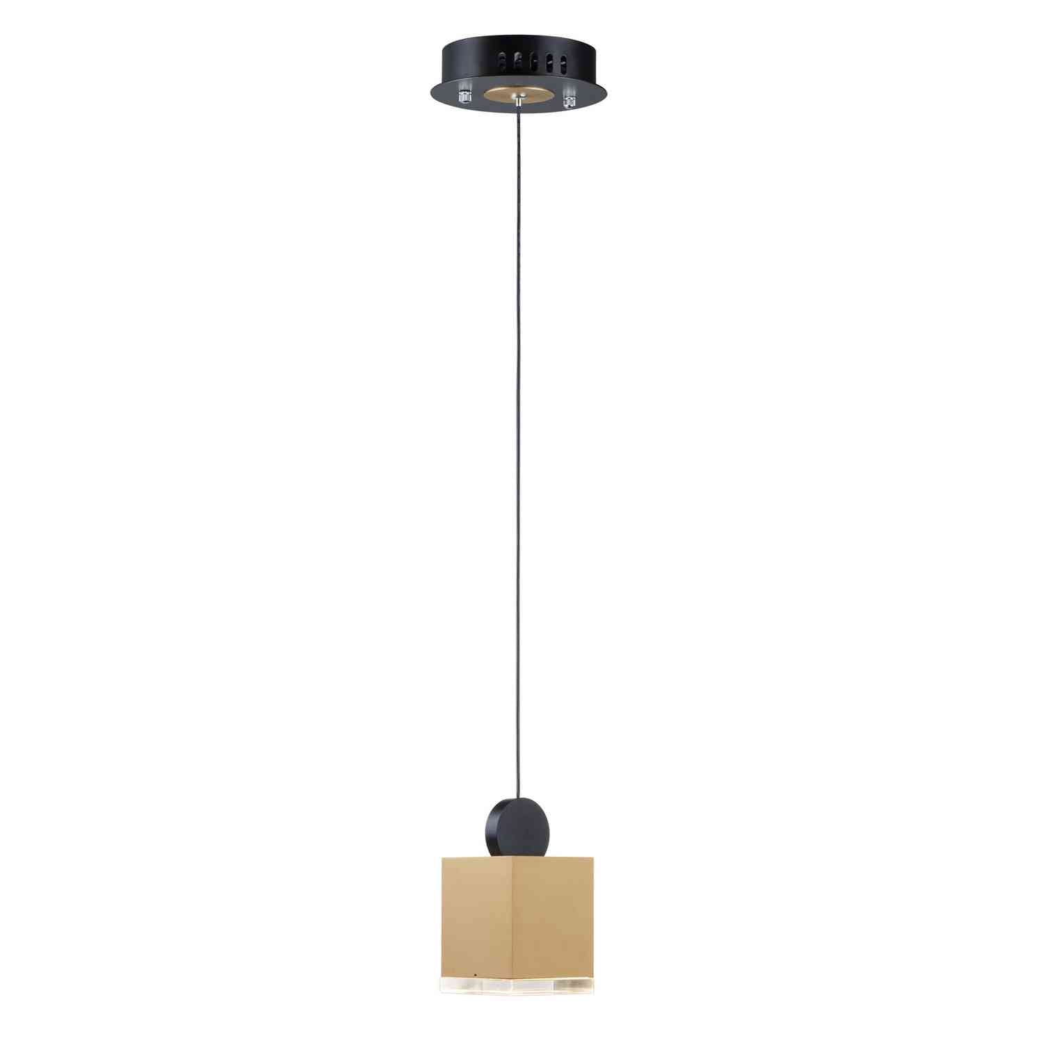 ET2 - E20860-75BKGLD - LED Pendant - Nob - Black / Gold