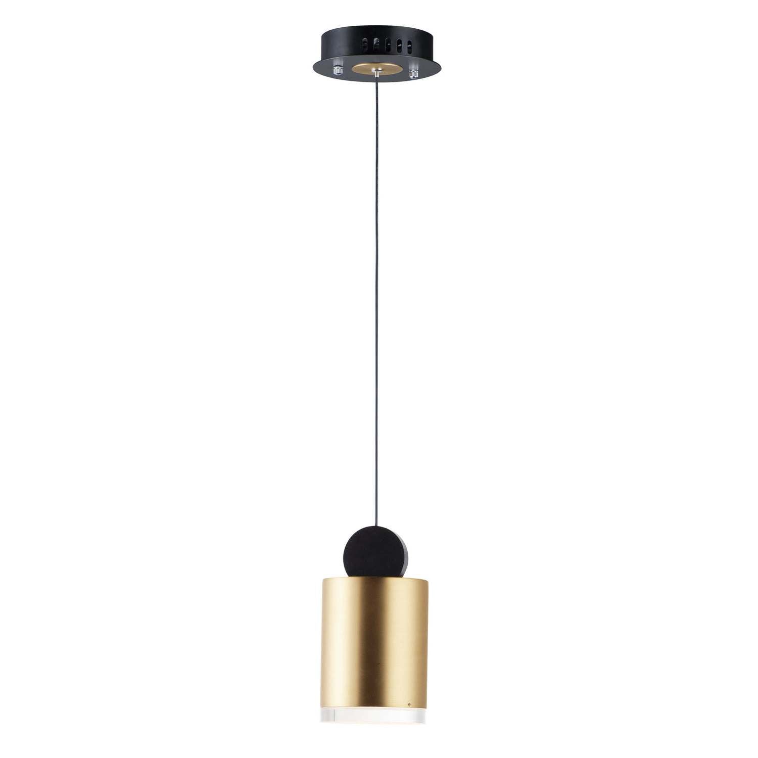 ET2 - E20862-75BKGLD - LED Pendant - Nob - Black / Gold