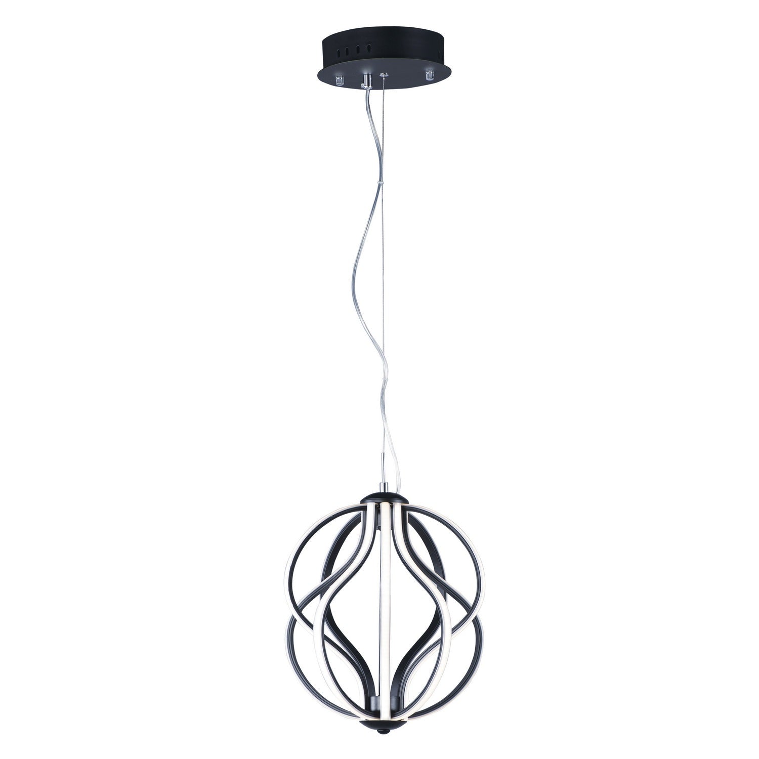 ET2 - E21172-BK - LED Pendant - Aura - Black