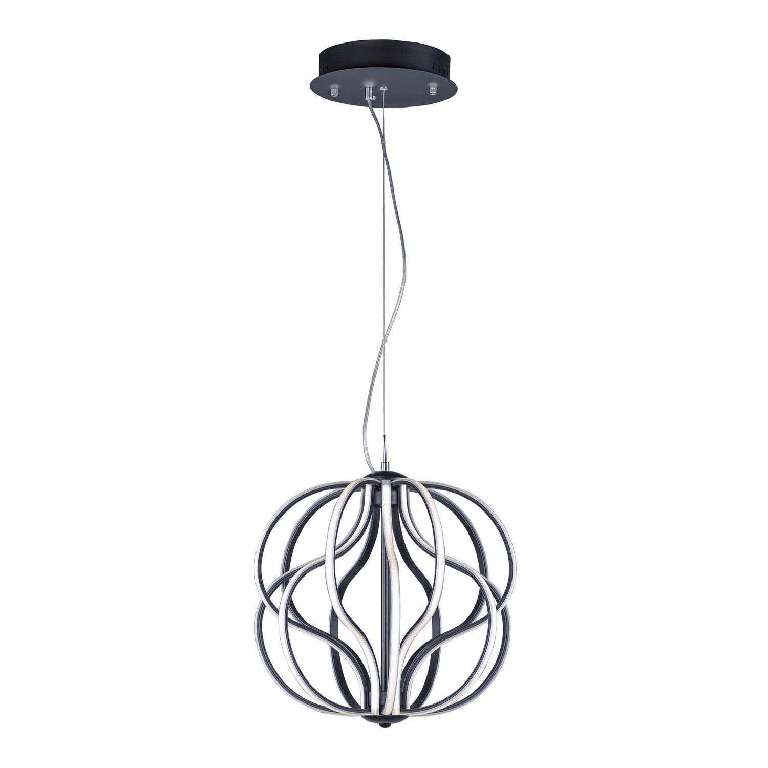 ET2 - E21174-BK - LED Pendant - Aura - Black