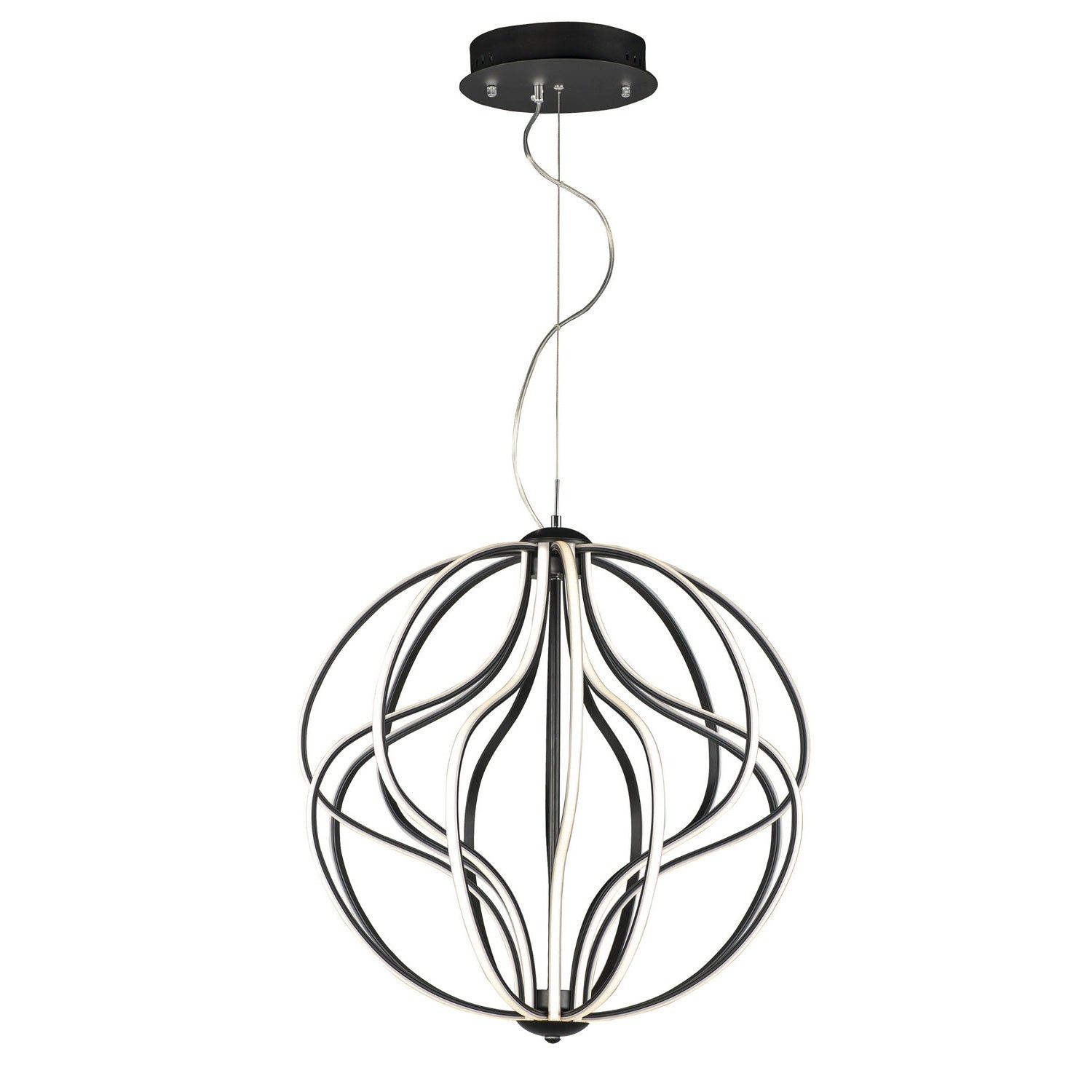 ET2 - E21176-BK - LED Pendant - Aura - Black