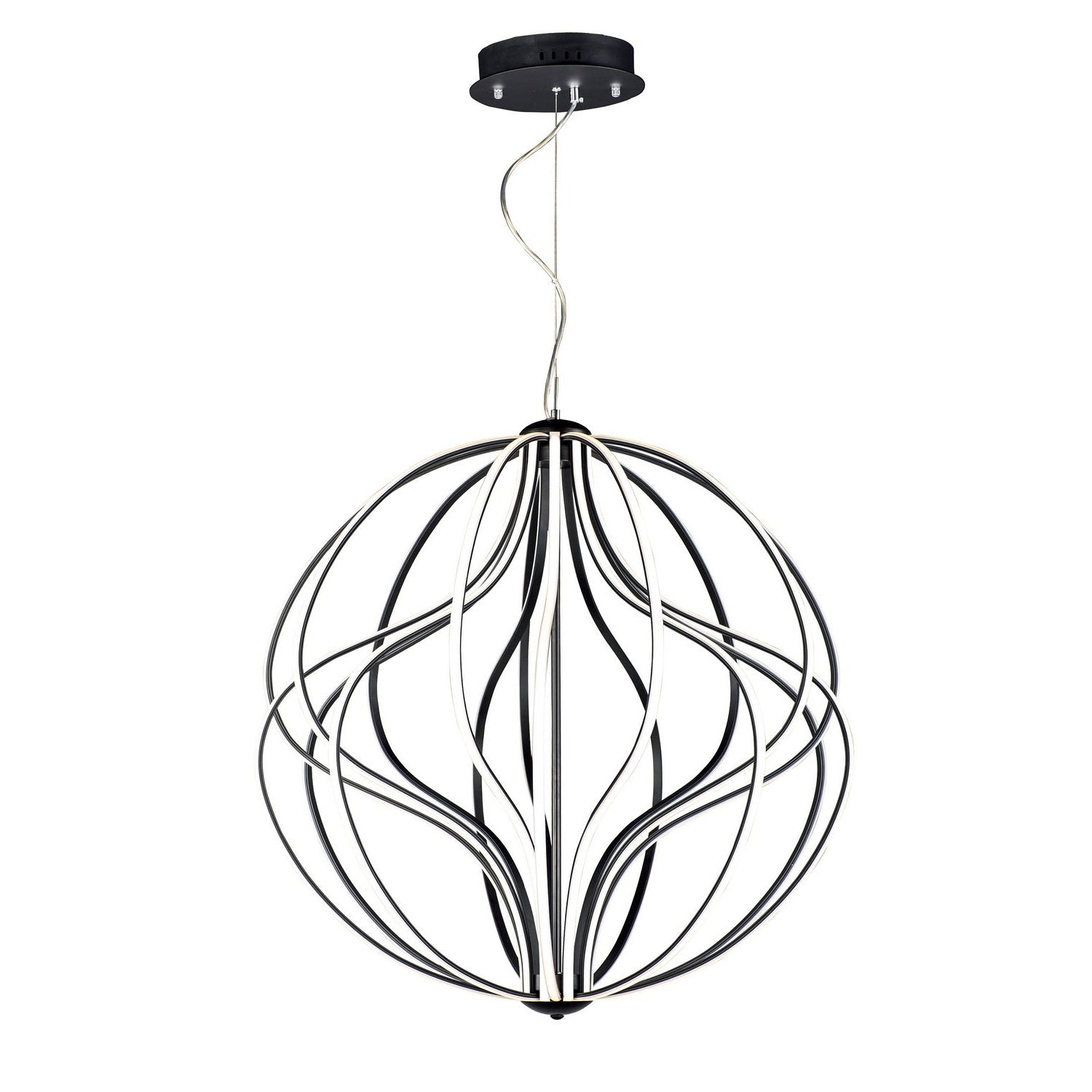 ET2 - E21178-BK - LED Pendant - Aura - Black