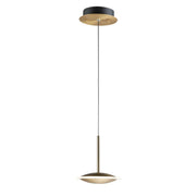 ET2 - E21541-90BKGLD - LED Mini Pendant - Saucer - Black / Gold