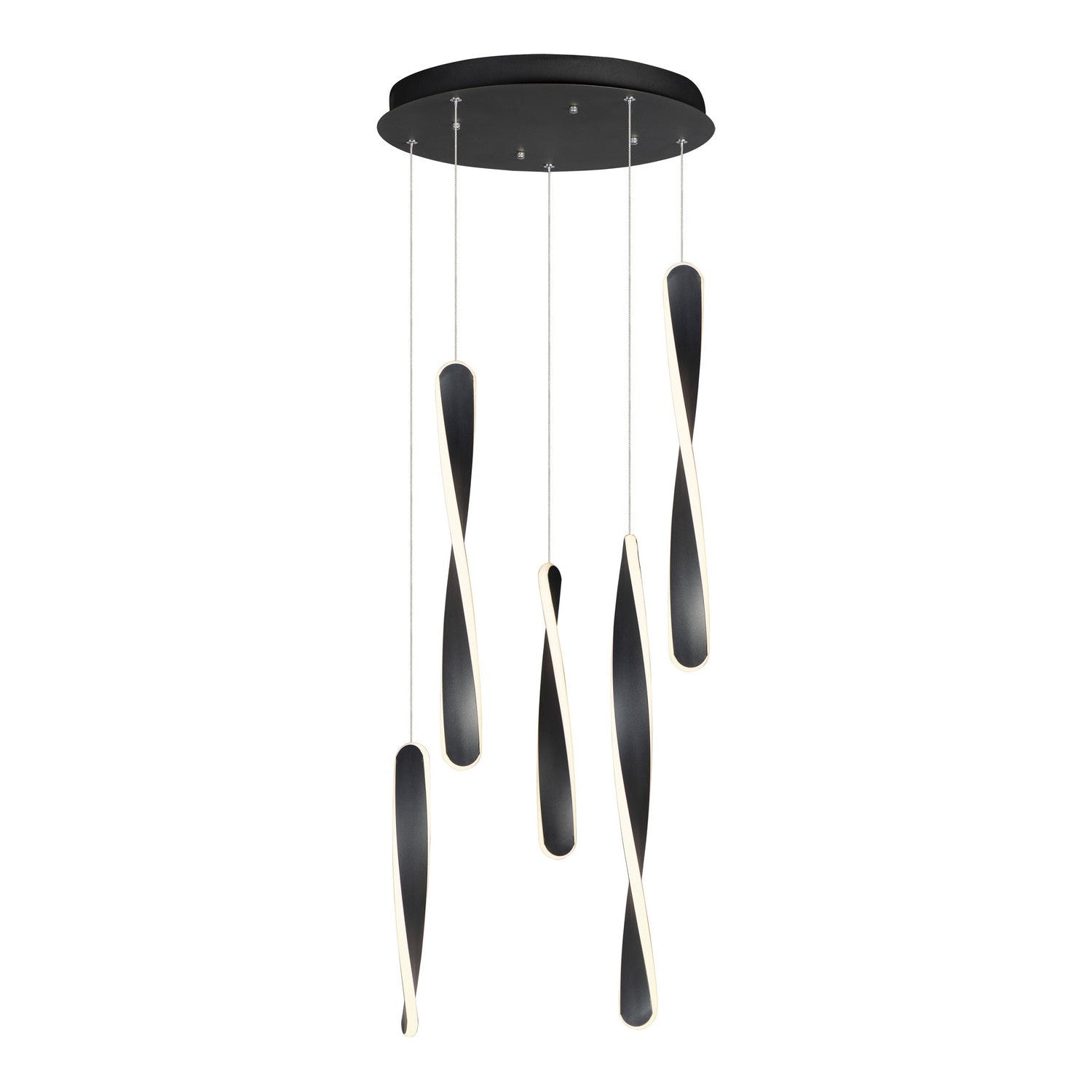 ET2 - E24154-BK - LED Pendant - Pirouette - Black