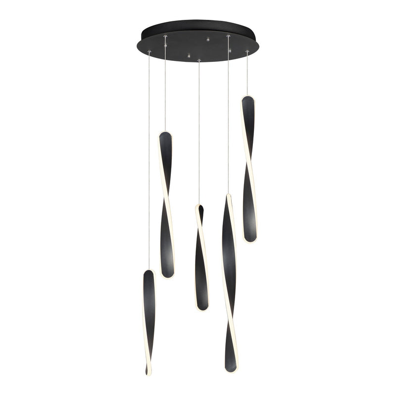 ET2 - E24154-BK - LED Pendant - Pirouette - Black