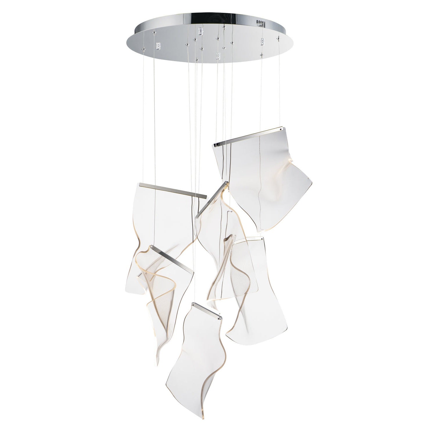 ET2 - E24875-133PC - LED Pendant - Rinkle - Polished Chrome