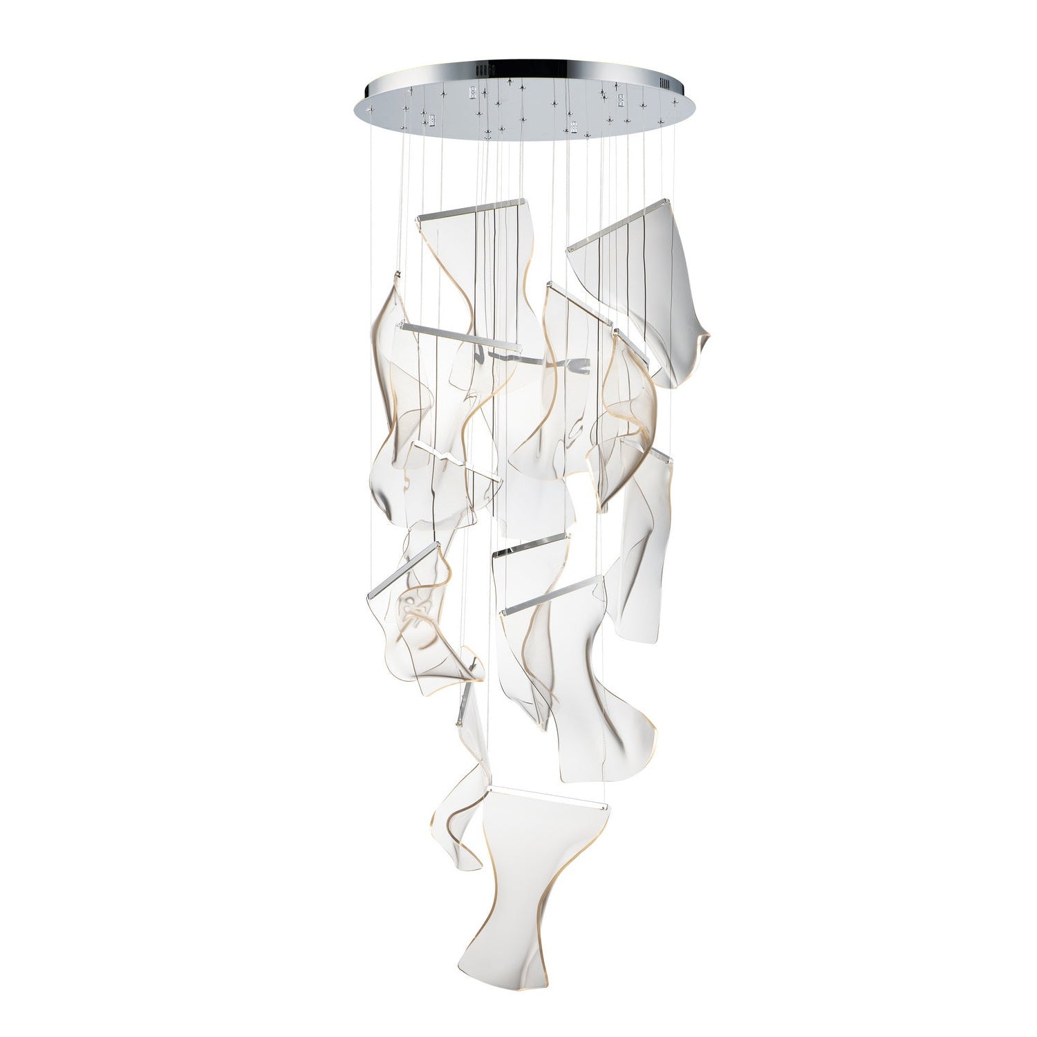 ET2 - E24877-133PC - LED Pendant - Rinkle - Polished Chrome